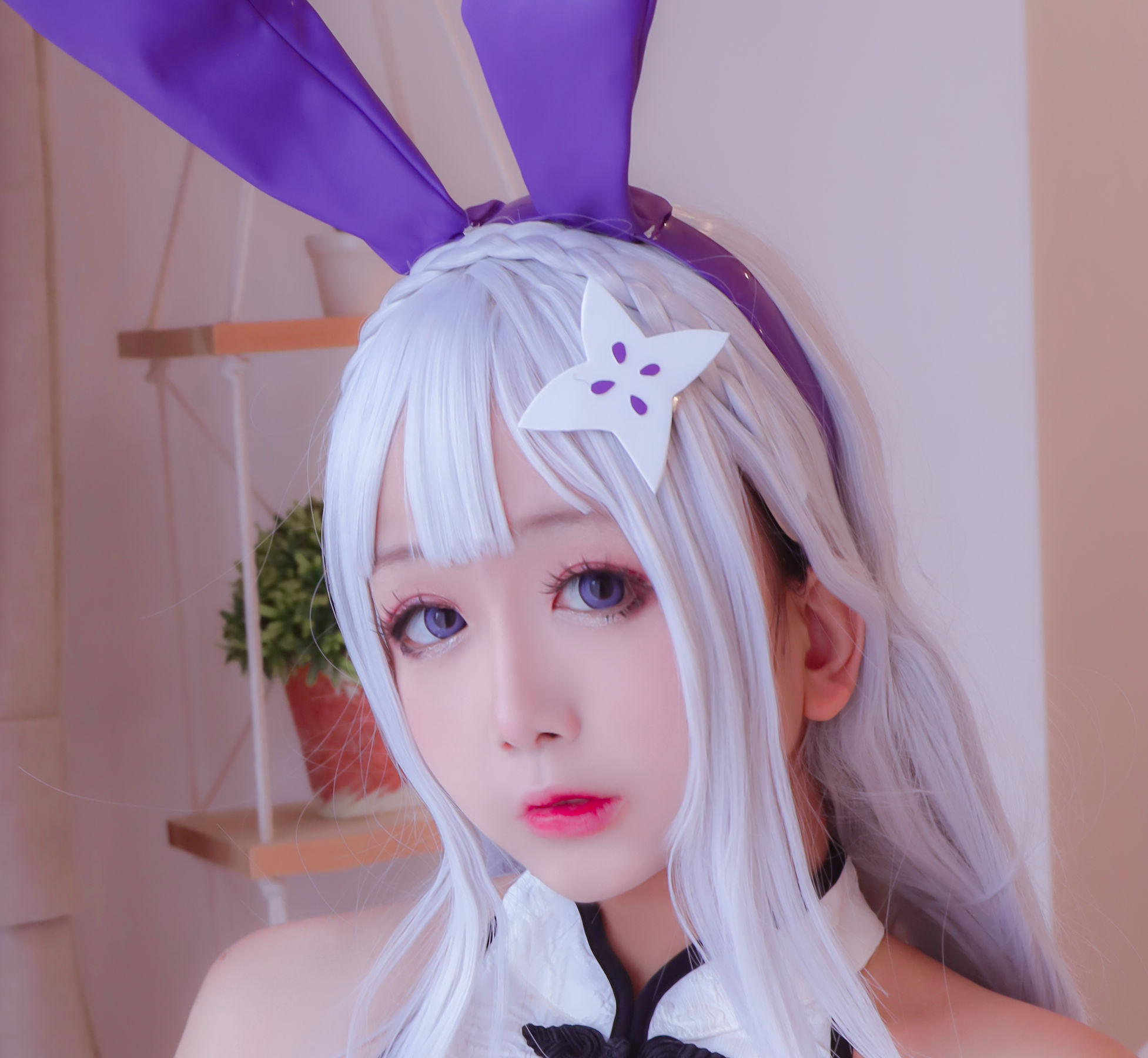 Cosplay日奈娇 白旗袍/(42P)