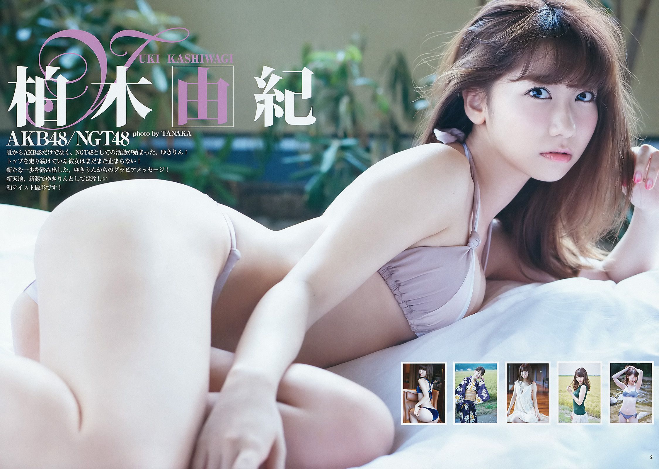 柏木由紀 山下エミリー [Weekly Young Jump] 2015年No.46 写真杂志/(13P)