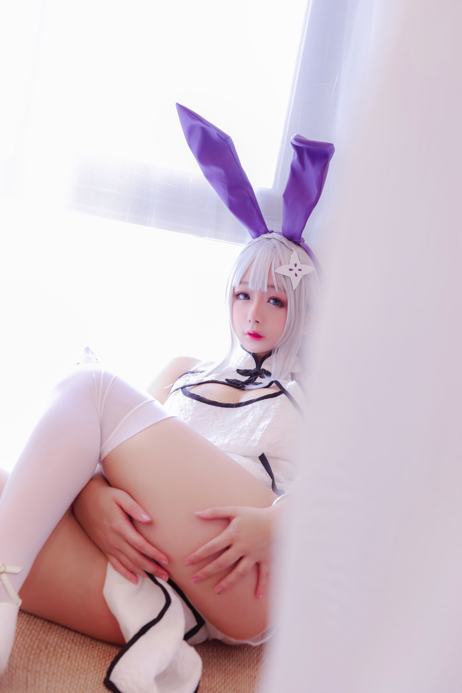 Cosplay日奈娇 白旗袍/(42P)