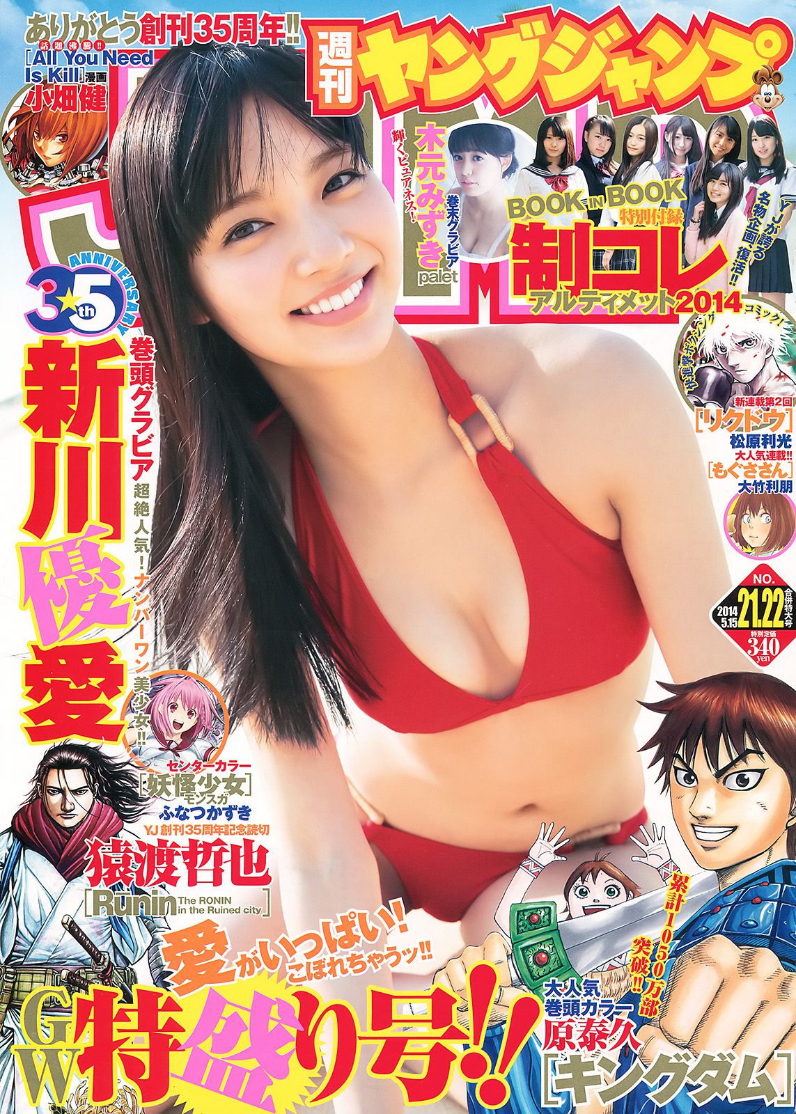 新川優愛 木元みずき 制コレ アルティメット2014 [Weekly Young Jump] 2014年No.21-22写真杂志/(20P)