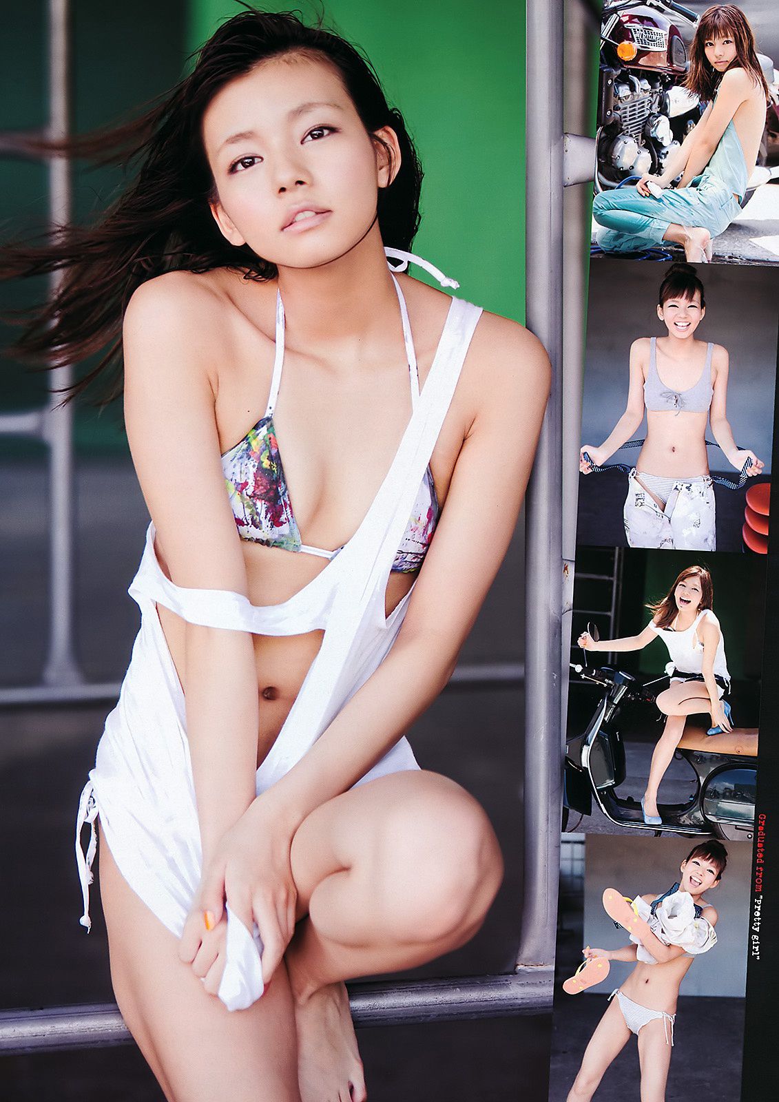 AKB48 にわみきほ 足立梨花 田中みな実 吹石一恵 吉木りさ [Weekly Playboy] 2011年No.34-35 写真杂志/(35P)