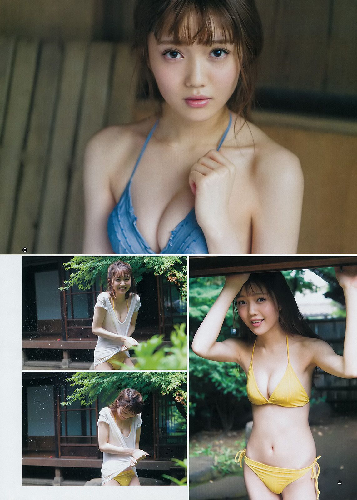 三城千咲 松川菜々花 [Weekly Young Jump] 2017年No.41 写真杂志/(12P)