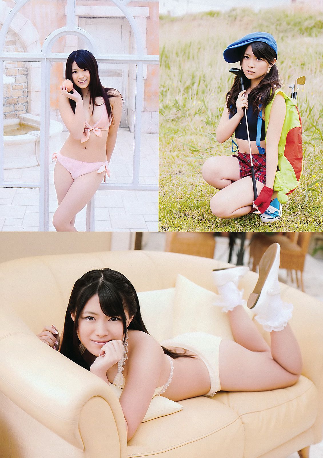 篠田麻里子 村上友梨 黒田有彩 大岛优子 山内铃兰 杉原杏璃 [Weekly Playboy] 2011年No.25 写真杂志/(35P)