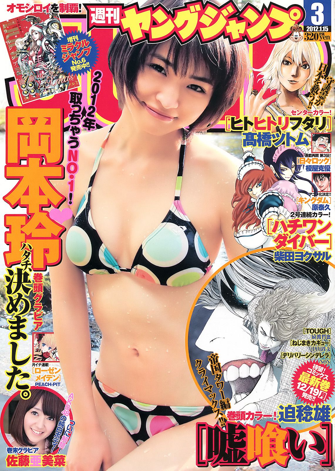 岡本玲 佐藤亜美菜 [Weekly Young Jump] 2012年No.03 写真杂志/(12P)