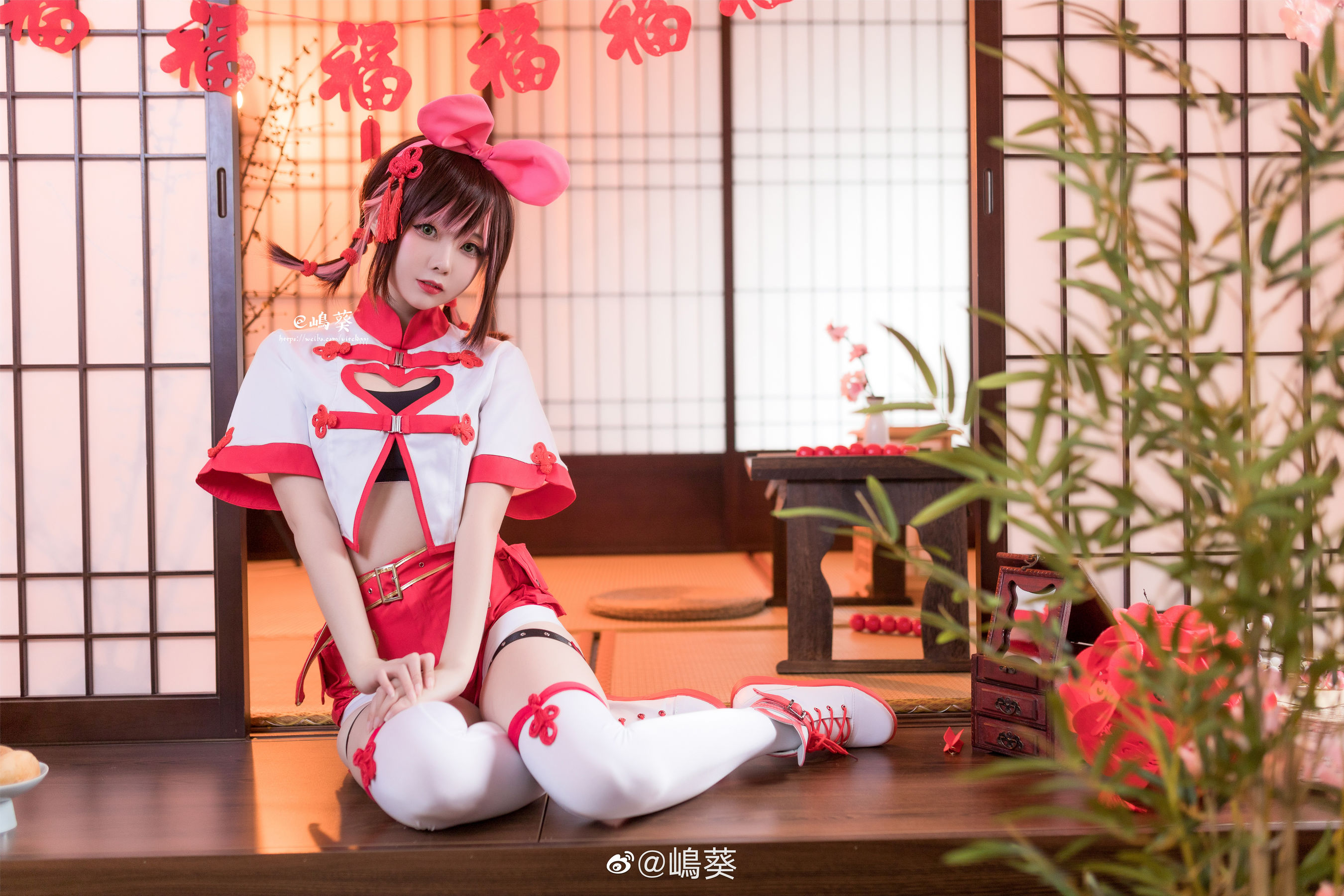 微博美女嶋葵 绊爱 kizuna Ai/(9P)