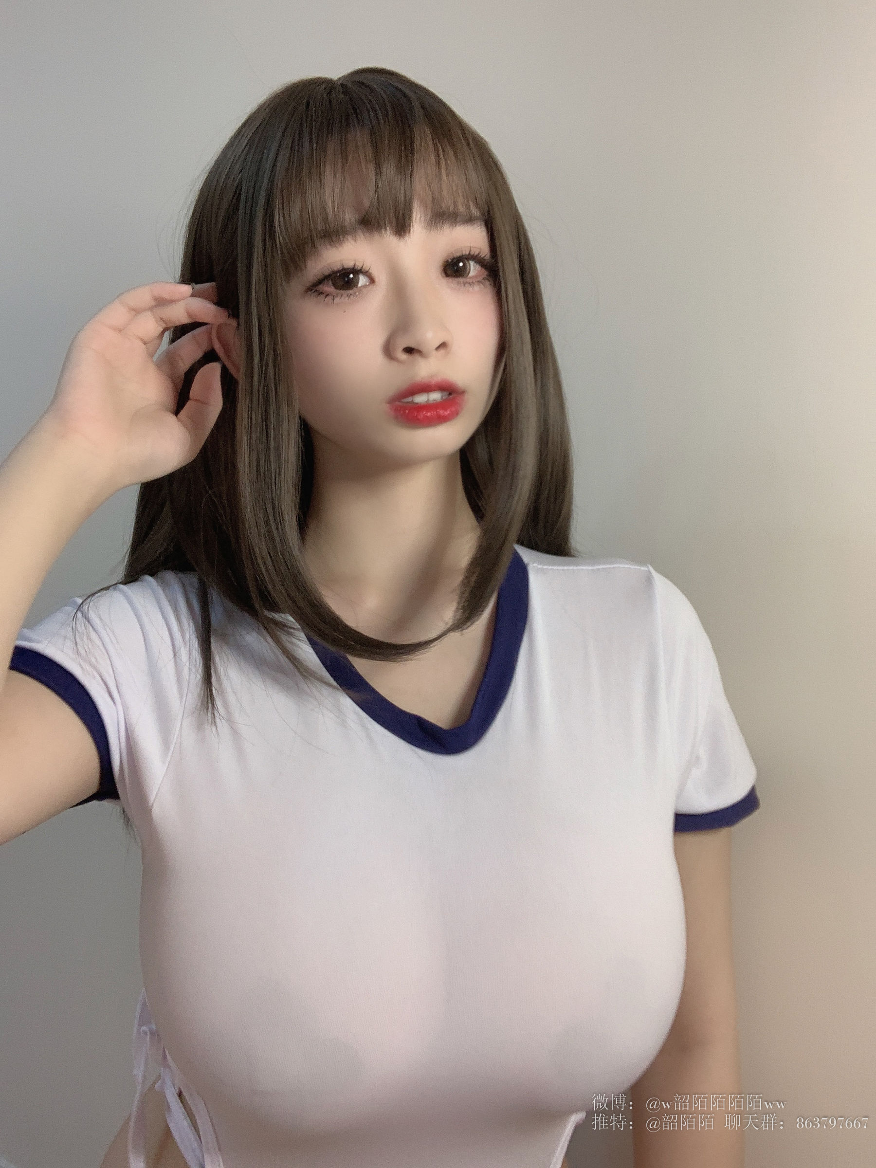 Cosplay美女韶陌陌 体操服/(20P)