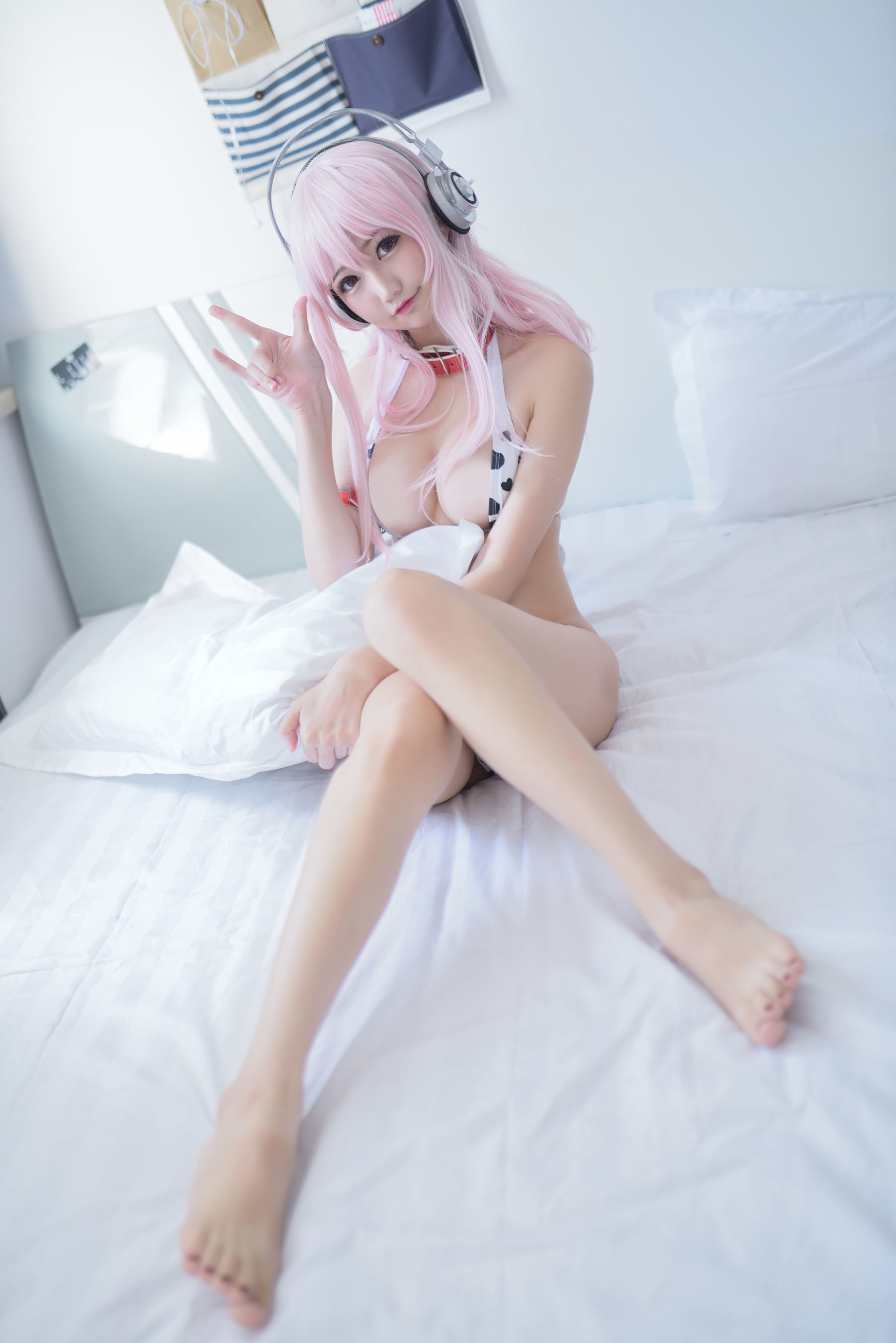 [萝莉COS] NAGISA魔物喵 Super Sonico 索尼子/(48P)