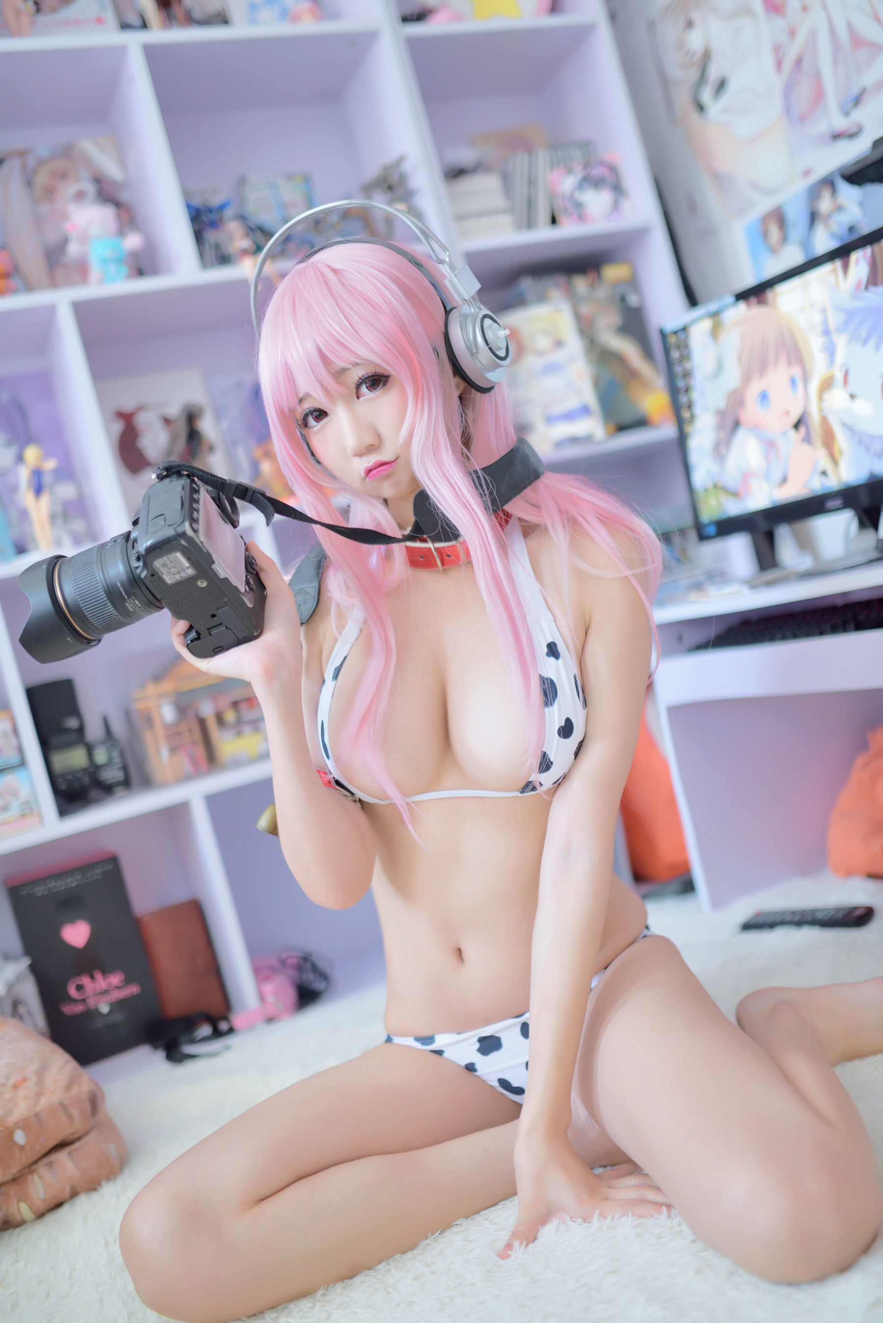 [萝莉COS] NAGISA魔物喵 Super Sonico 索尼子/(48P)