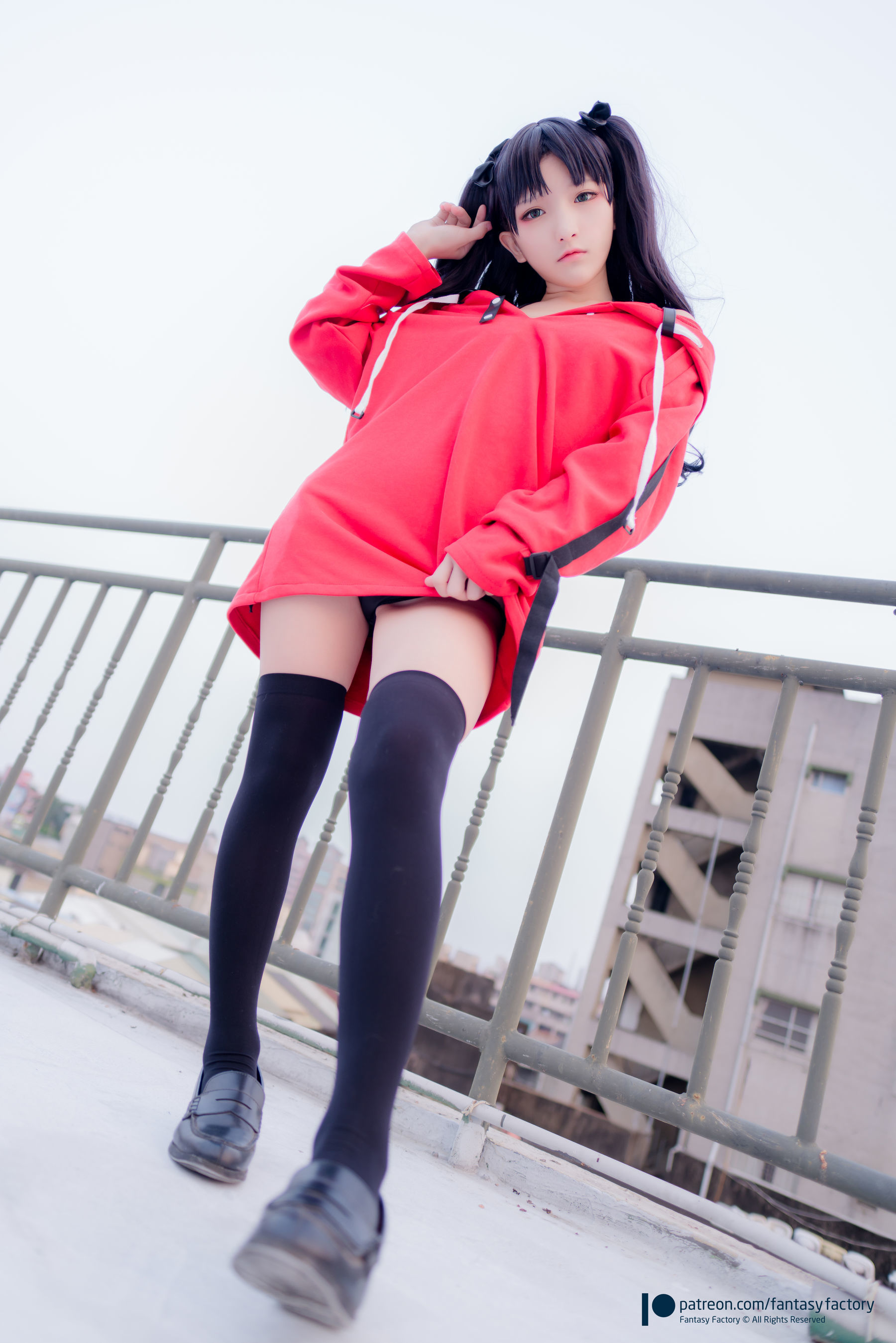 [Fantasy Factory] 小丁Cosplay - 单车少女 黑胶 情趣网衫/(110P)