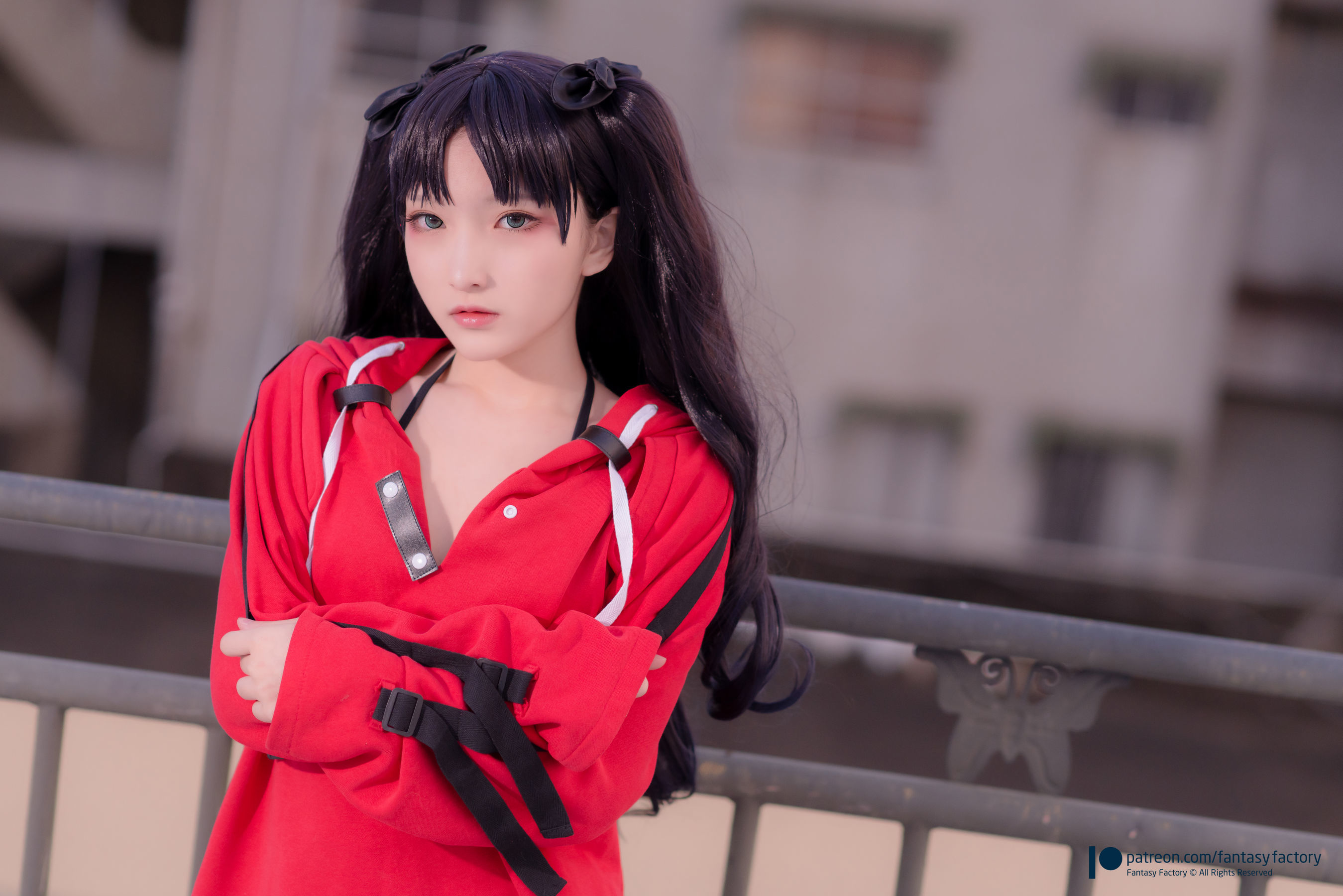 [Fantasy Factory] 小丁Cosplay - 单车少女 黑胶 情趣网衫/(110P)