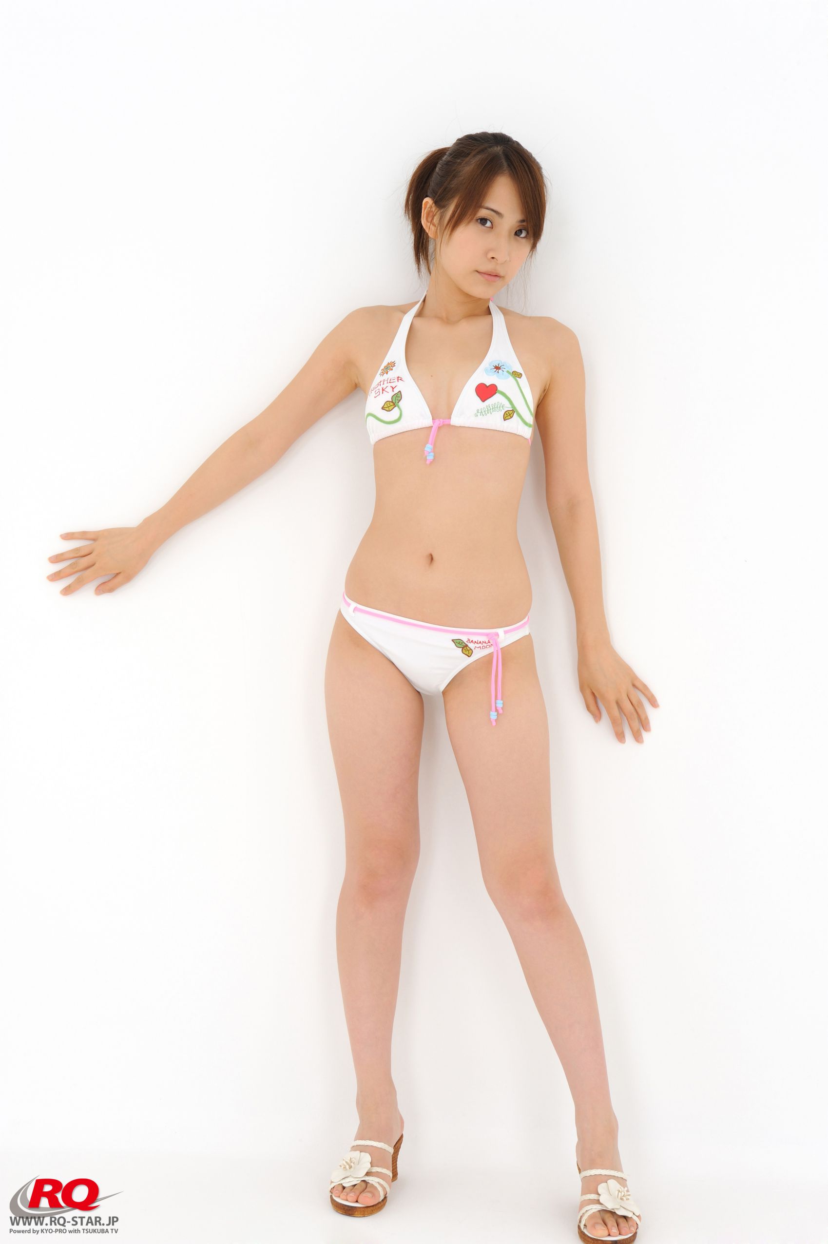 [RQ-STAR] NO.00044 Rena Sawai 澤井玲菜 Swim Suits – White/(100P)