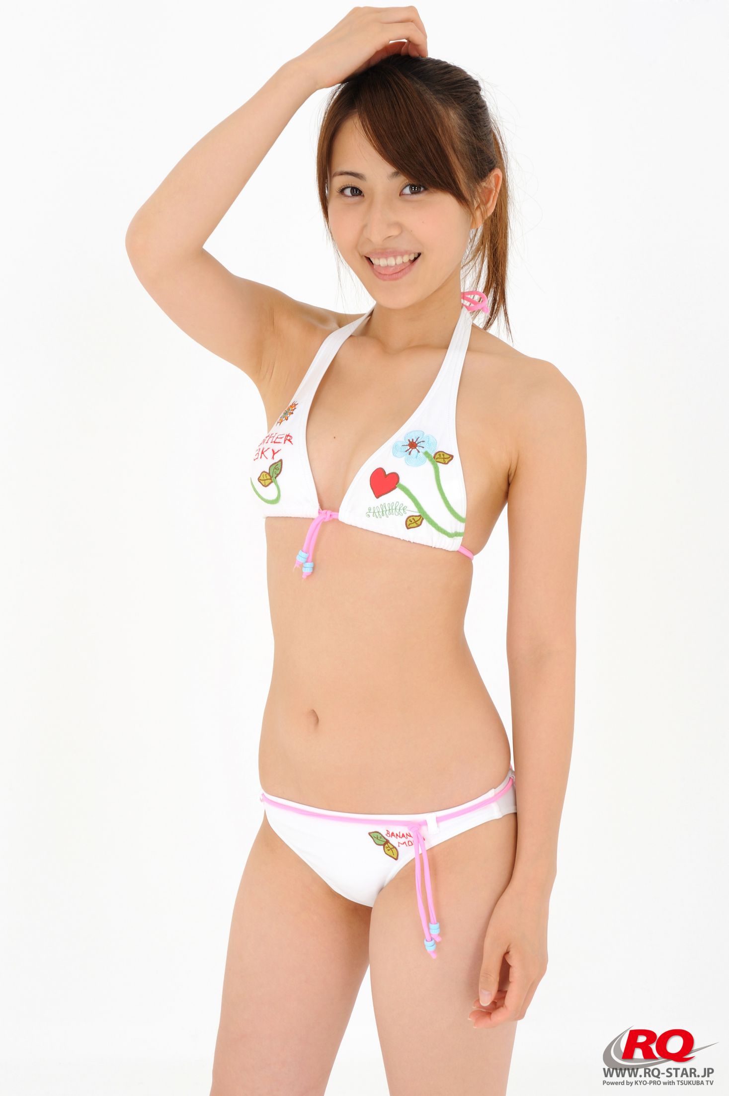 [RQ-STAR] NO.00044 Rena Sawai 澤井玲菜 Swim Suits – White/(100P)