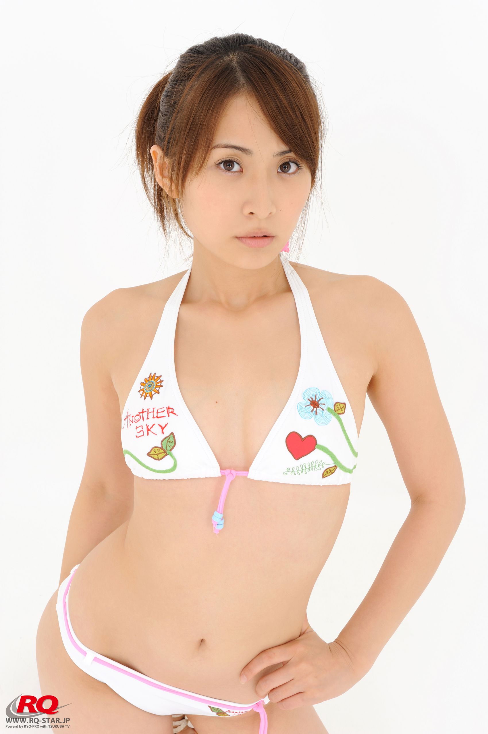 [RQ-STAR] NO.00044 Rena Sawai 澤井玲菜 Swim Suits – White/(100P)