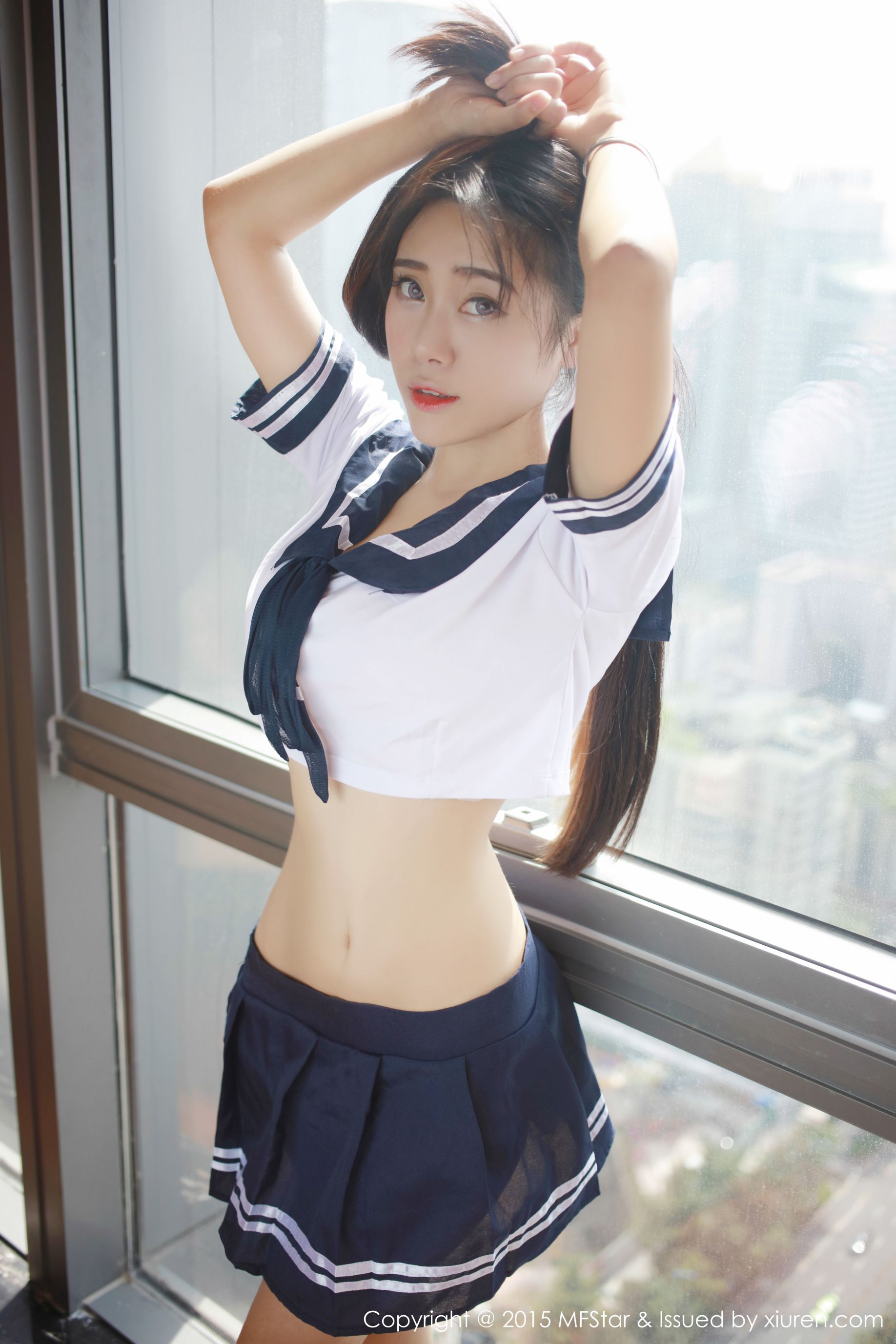 兜豆靓Youlina《3套性感制服系列》 [模范学院MFStar] Vol.032/(41P)