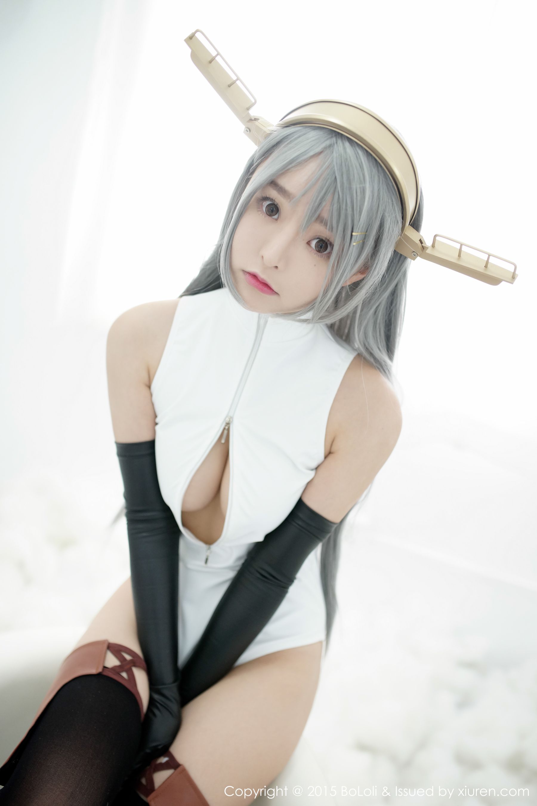 柳侑绮Sevenbaby《舰娘collection》榛名COS(开胸泳衣版)  [BoLoli波萝社] Vol.034 写真集/(70P)