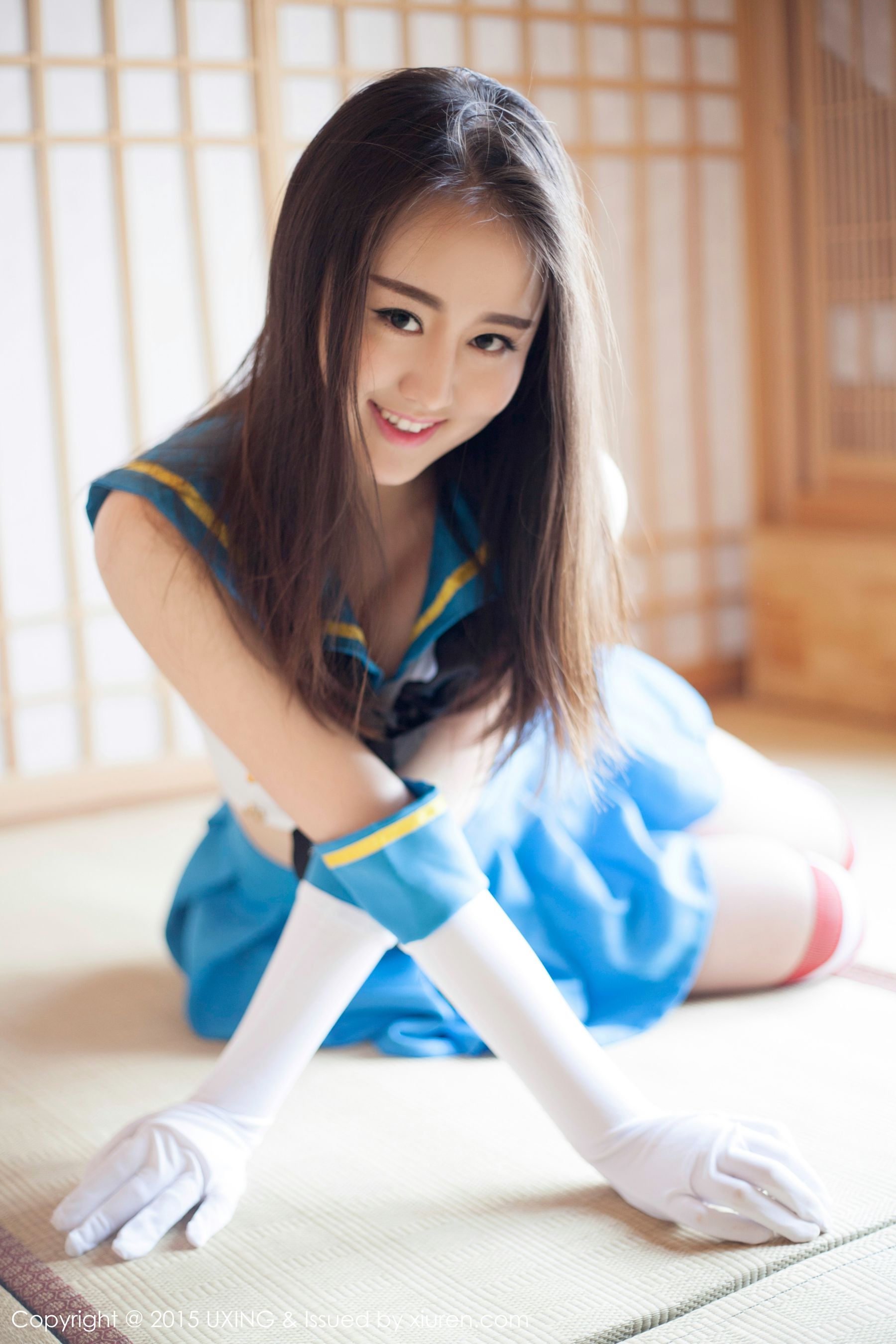 Romi王朝朝 - 美少女校服系列写真集 [UXING优星馆] Vol.005/(62P)