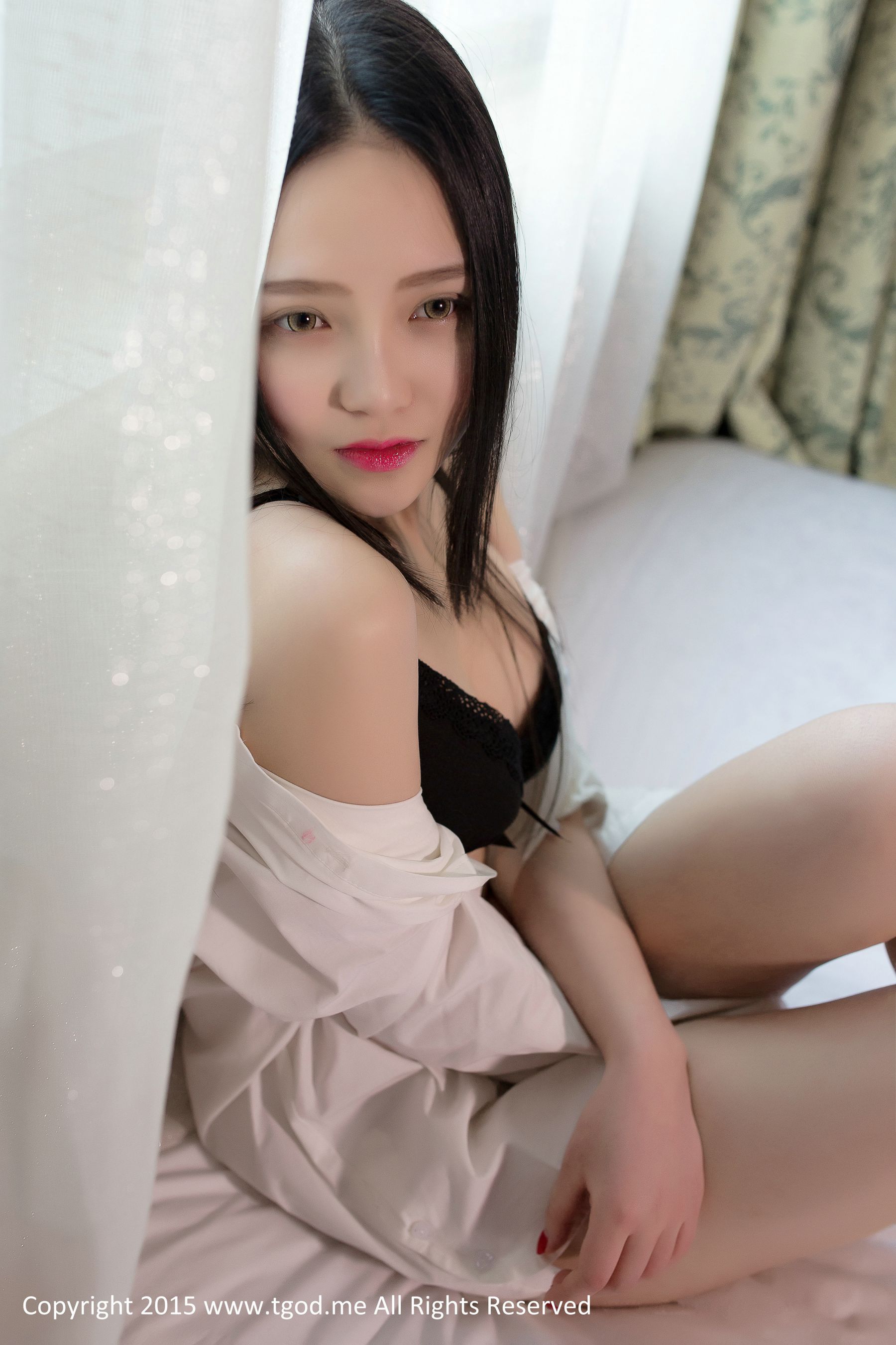 可爱女神佩佩Cassie 《皮草VS白衬衣》  [TGOD推女神] 写真集/(57P)