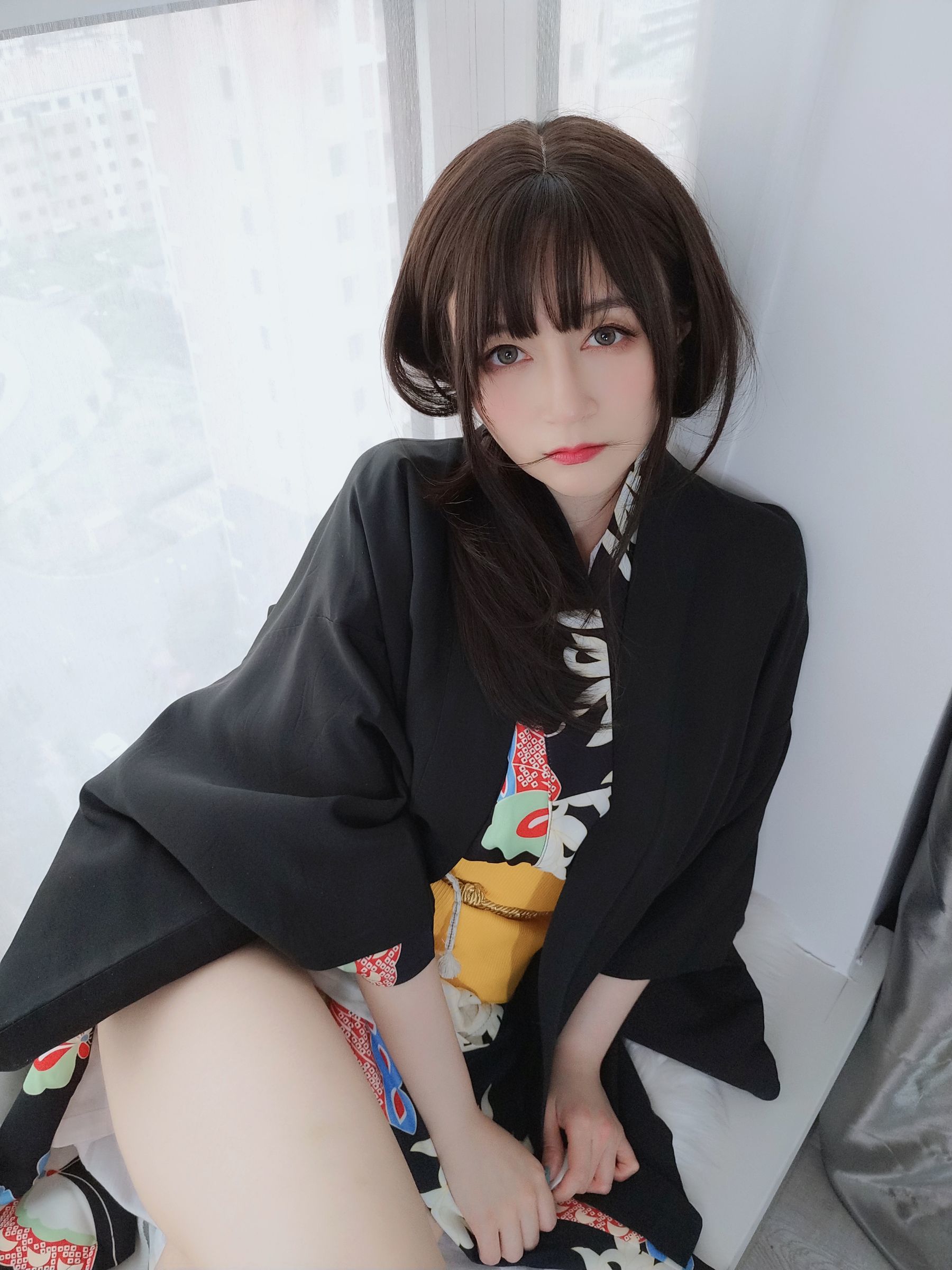 [网红COSER写真] Coser小姐姐白银 - 和服下的秘密/(50P)