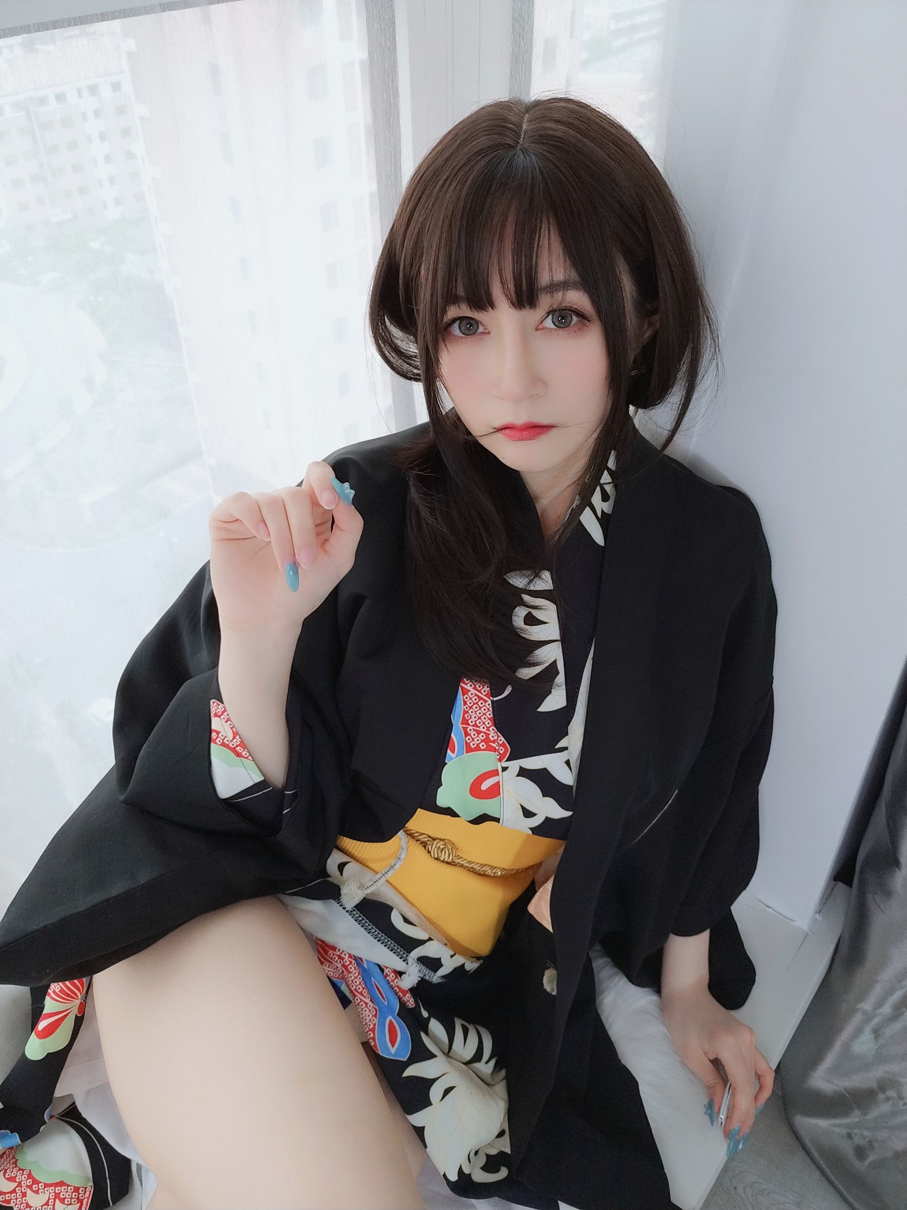 [网红COSER写真] Coser小姐姐白银 - 和服下的秘密/(50P)