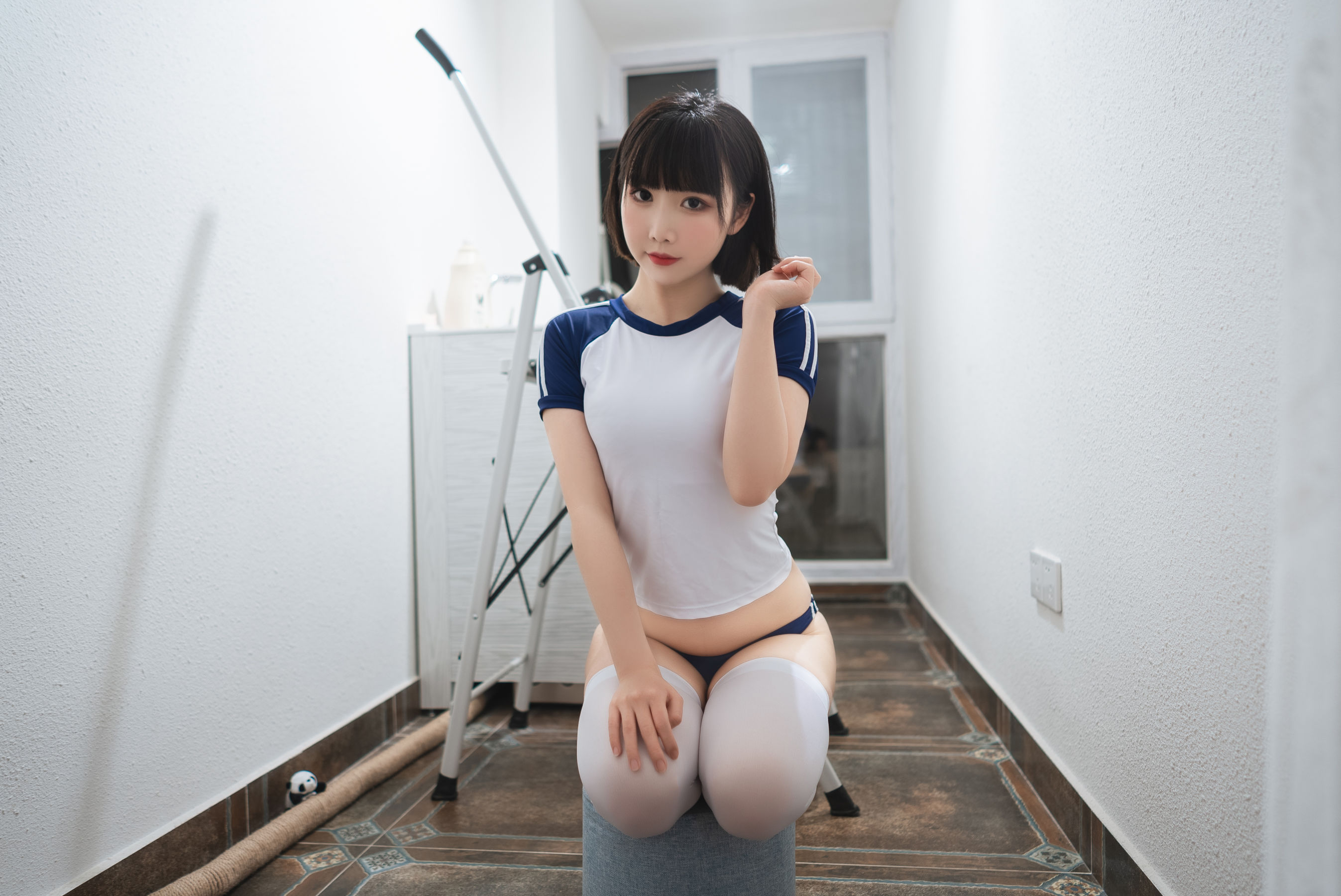 [网红COSER写真] 可爱人气Coser面饼仙儿 - 体操服/(24P)