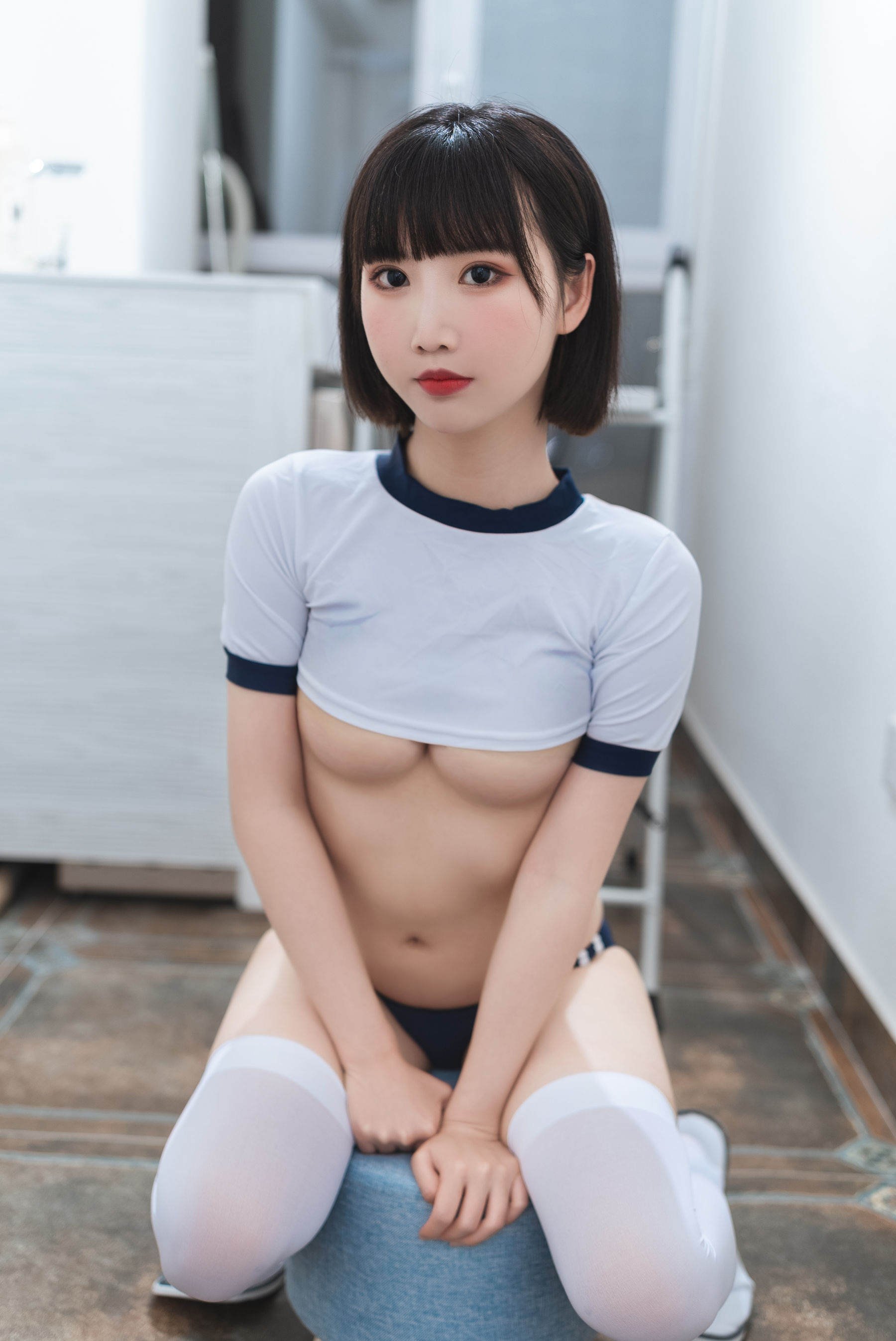 [网红COSER写真] 可爱人气Coser面饼仙儿 - 体操服/(24P)