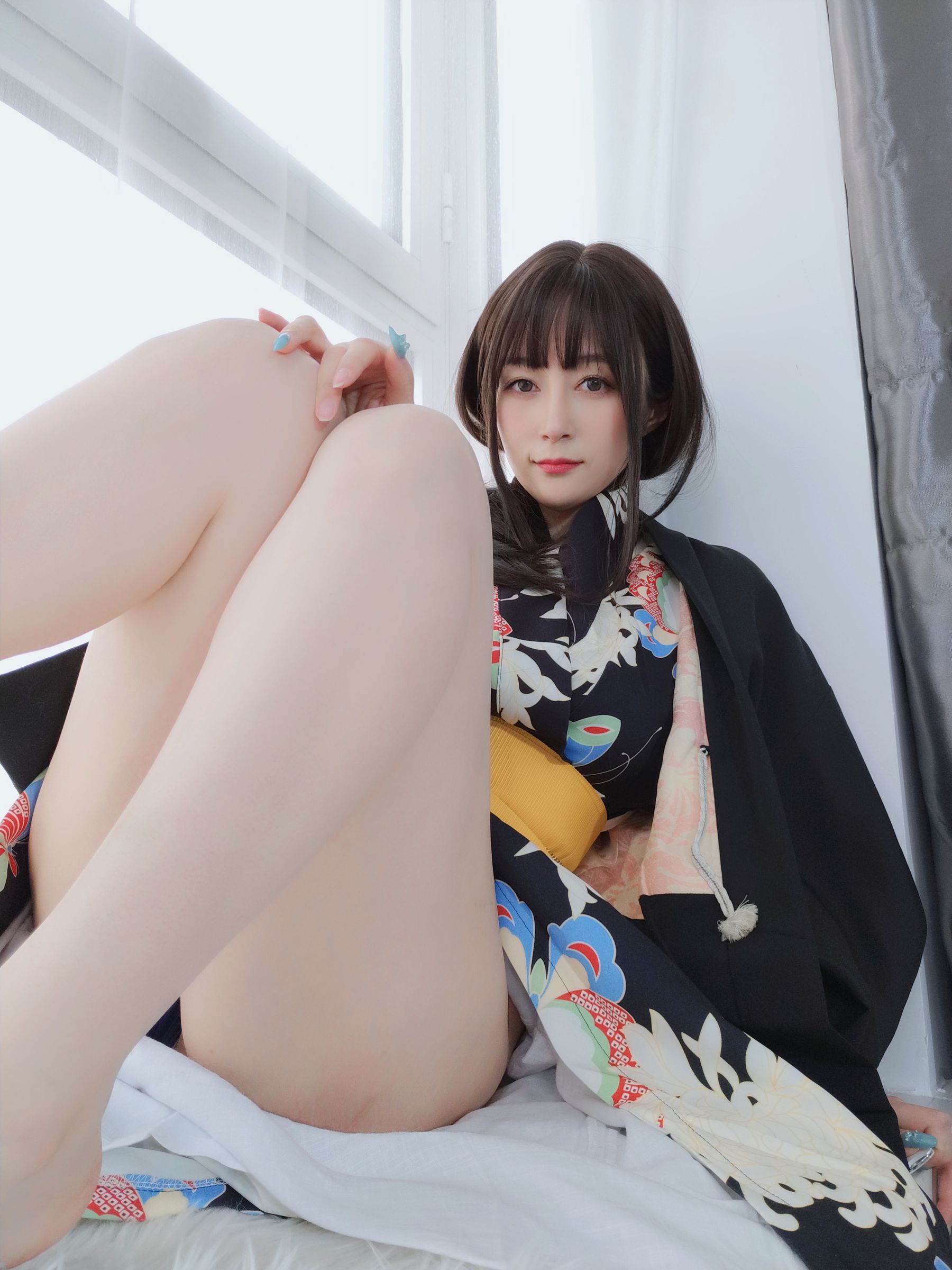 [网红COSER写真] Coser小姐姐白银 - 和服下的秘密/(50P)