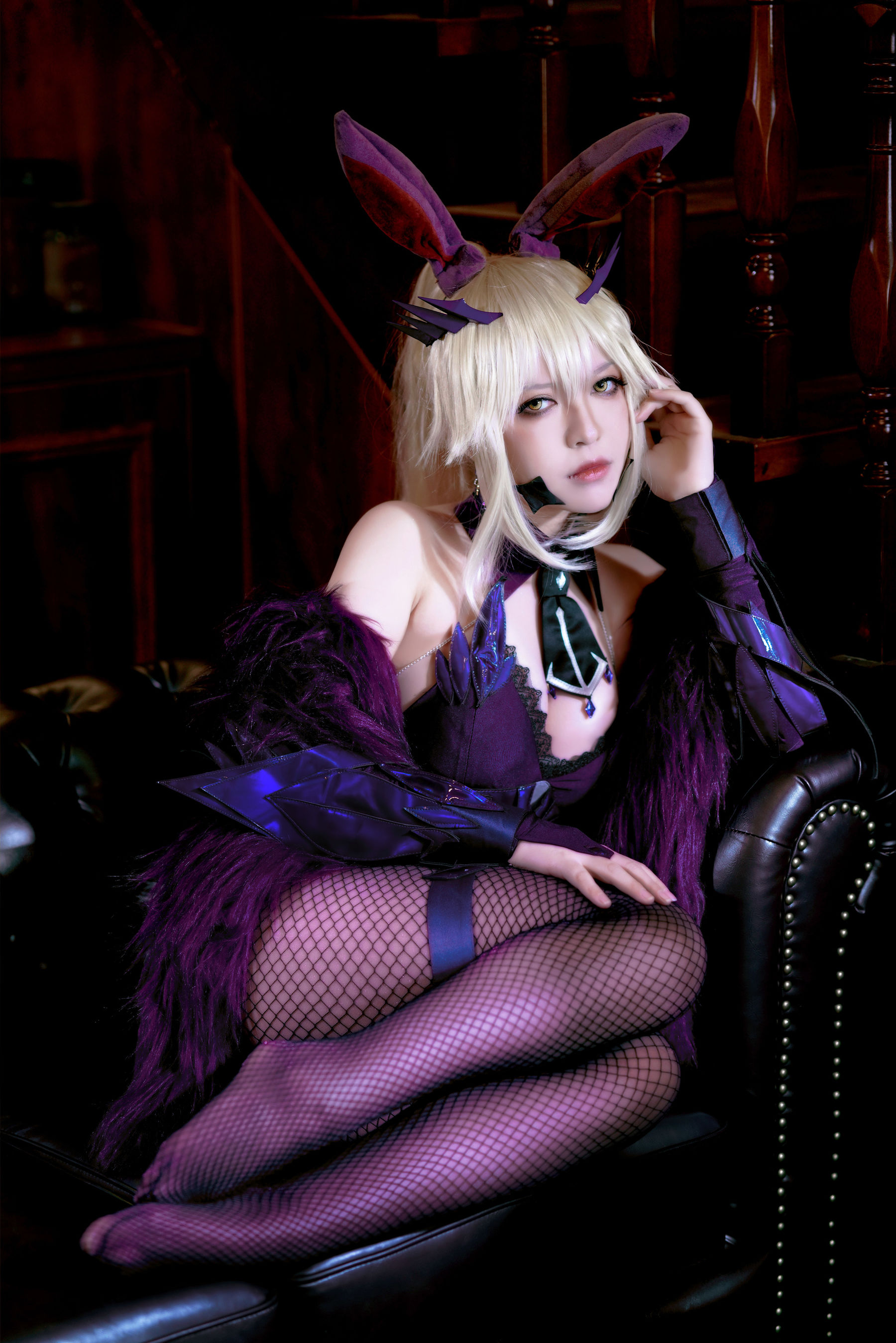 [网红COSER写真] 半半子 - LancerAlter Bunny/(40P)