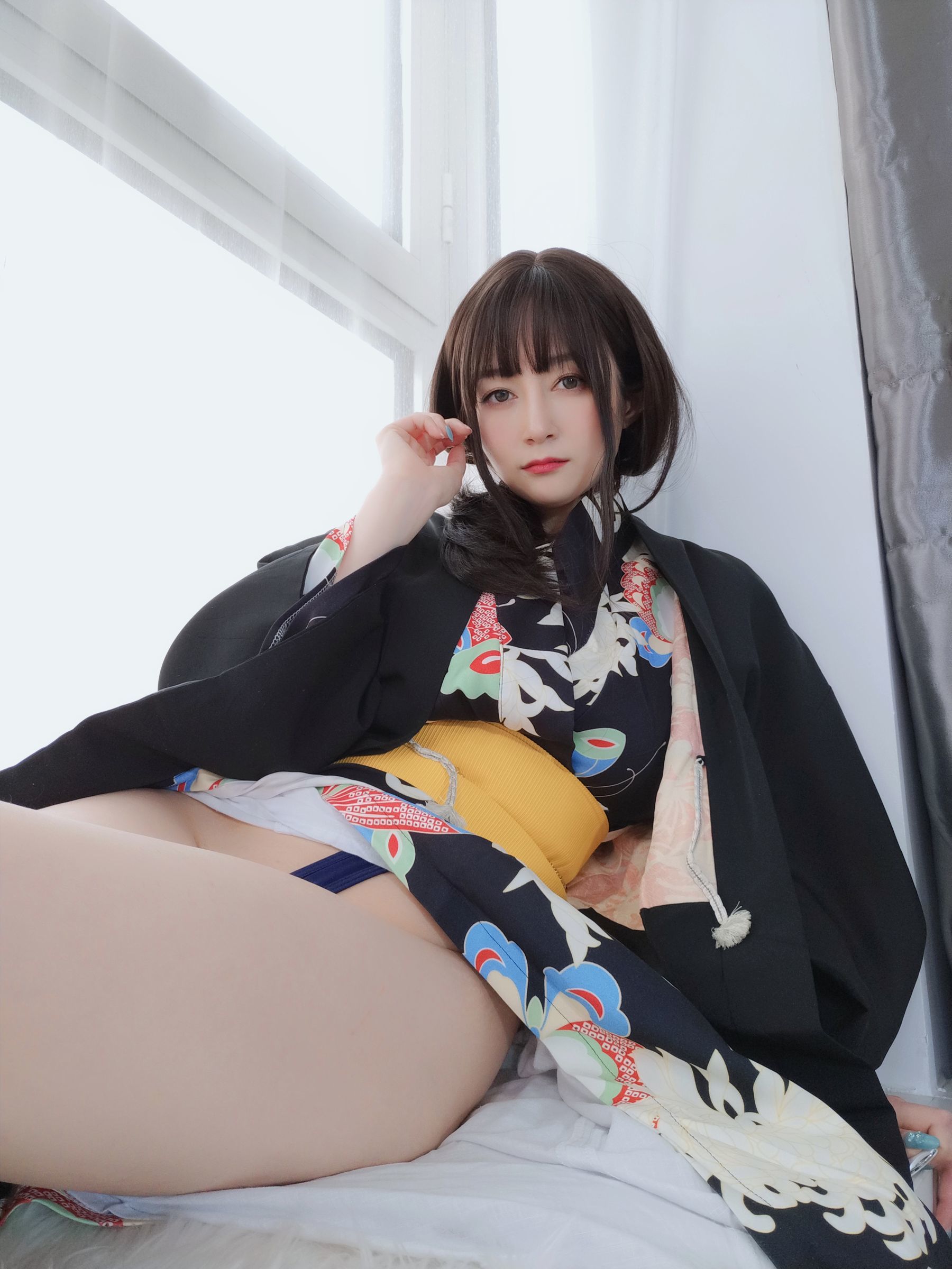 [网红COSER写真] Coser小姐姐白银 - 和服下的秘密/(50P)