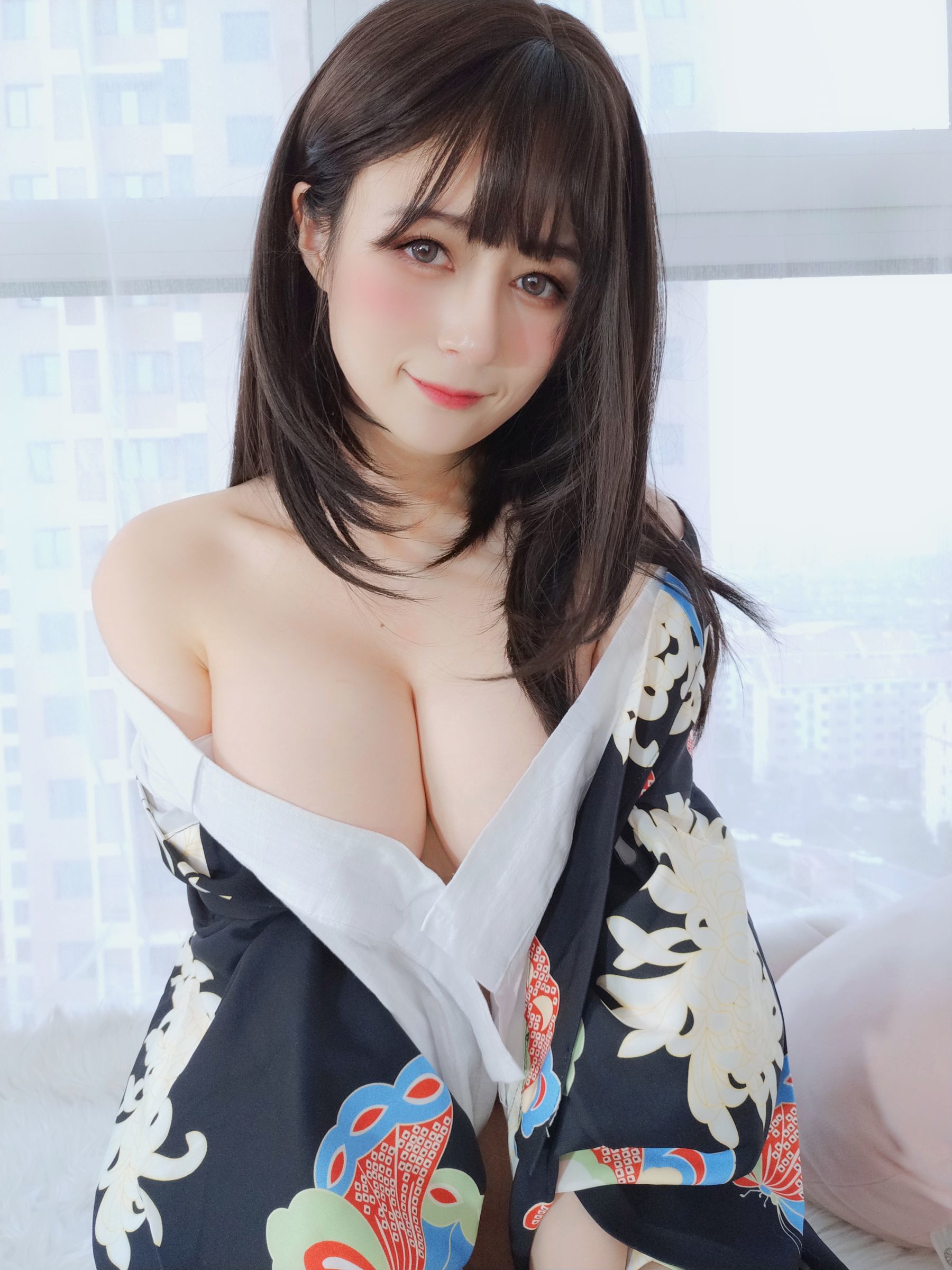 [网红COSER写真] Coser小姐姐白银 - 和服下的秘密/(50P)