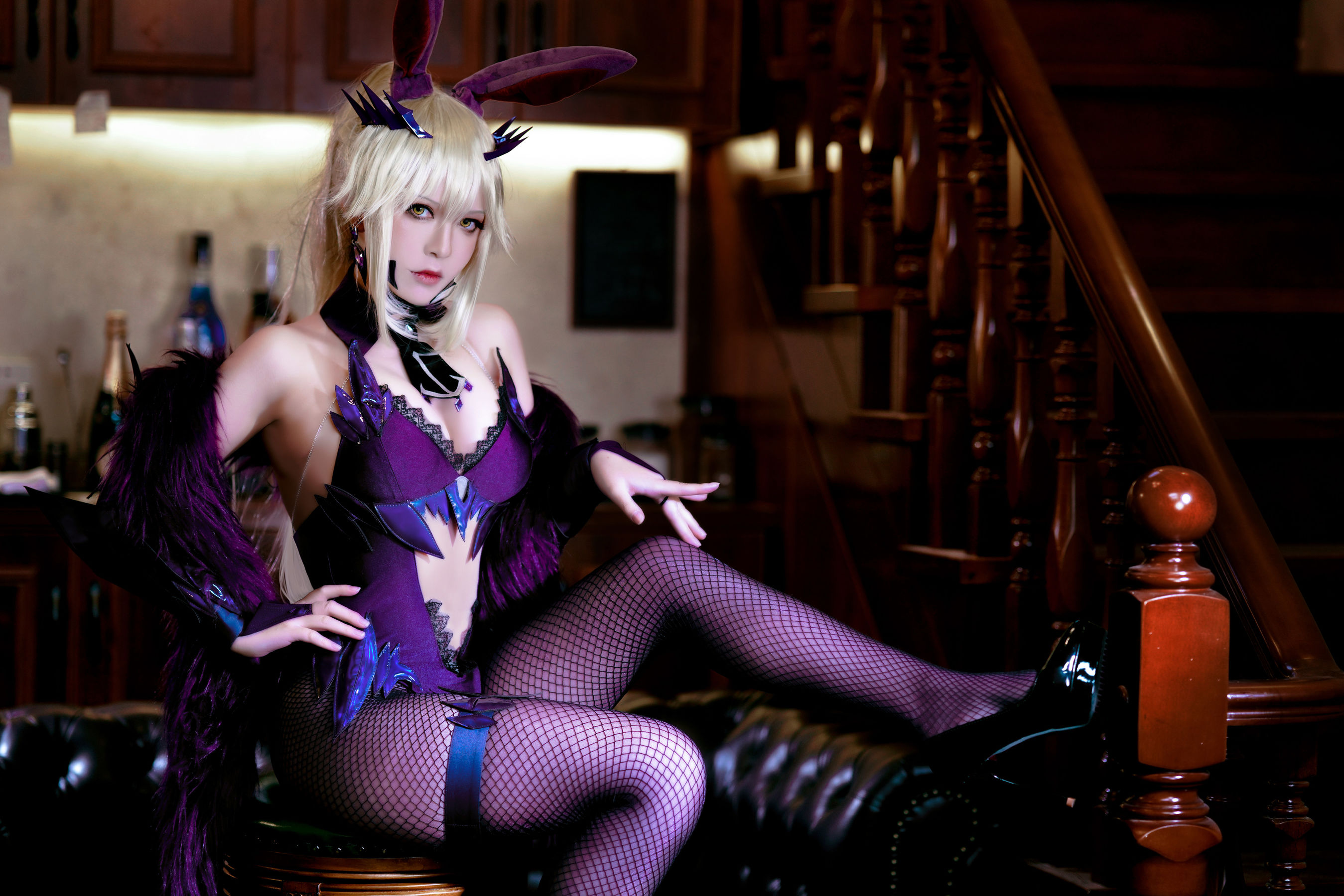 [网红COSER写真] 半半子 - LancerAlter Bunny/(40P)