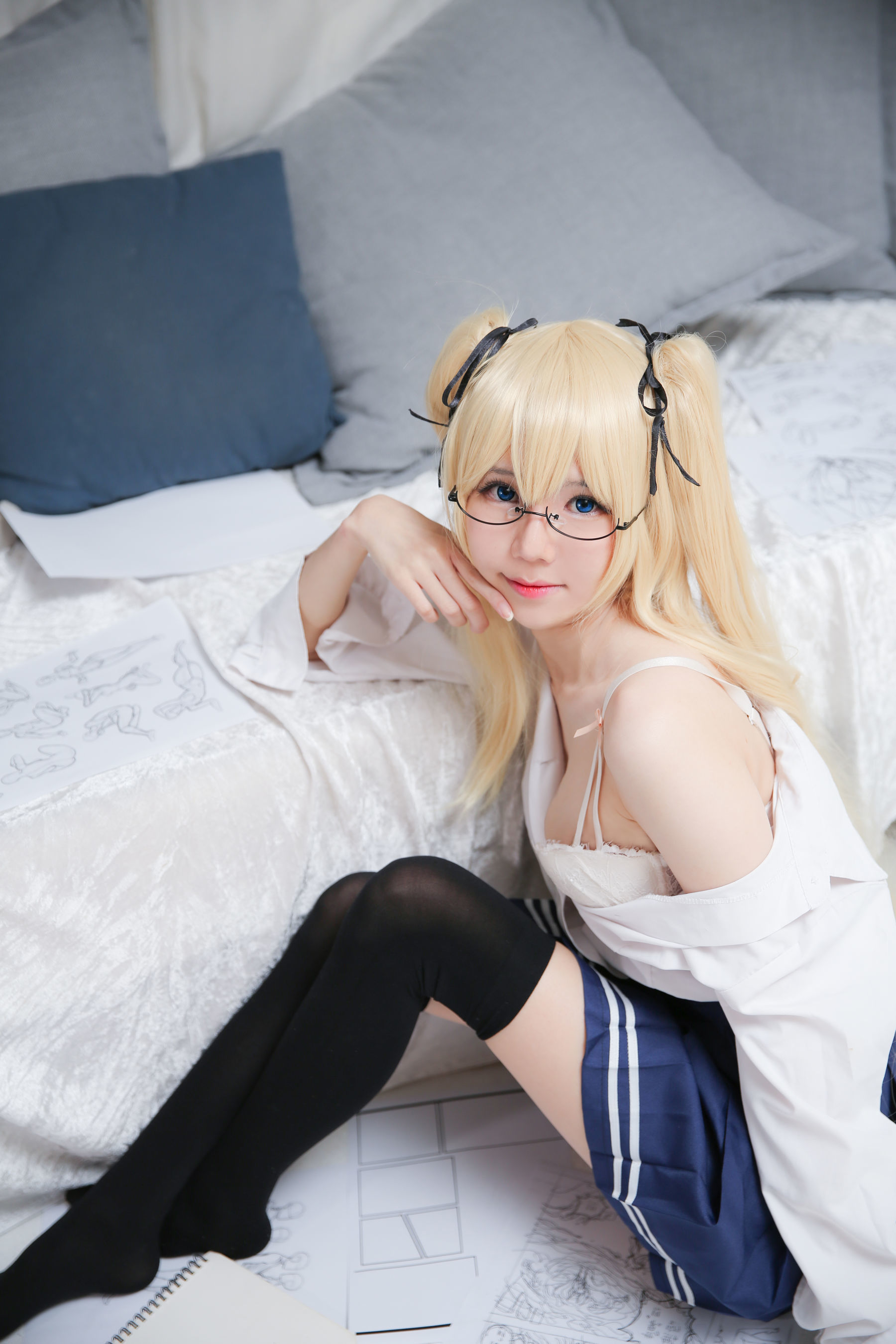 [网红COSER写真] Sally Dorasnow - Eriri School Girl/(43P)