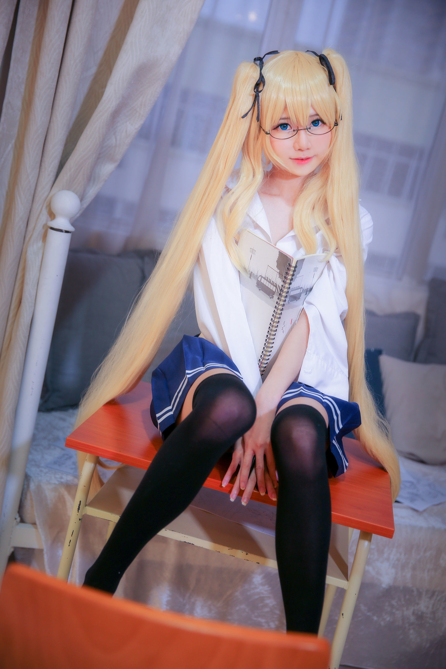 [网红COSER写真] Sally Dorasnow - Eriri School Girl/(43P)