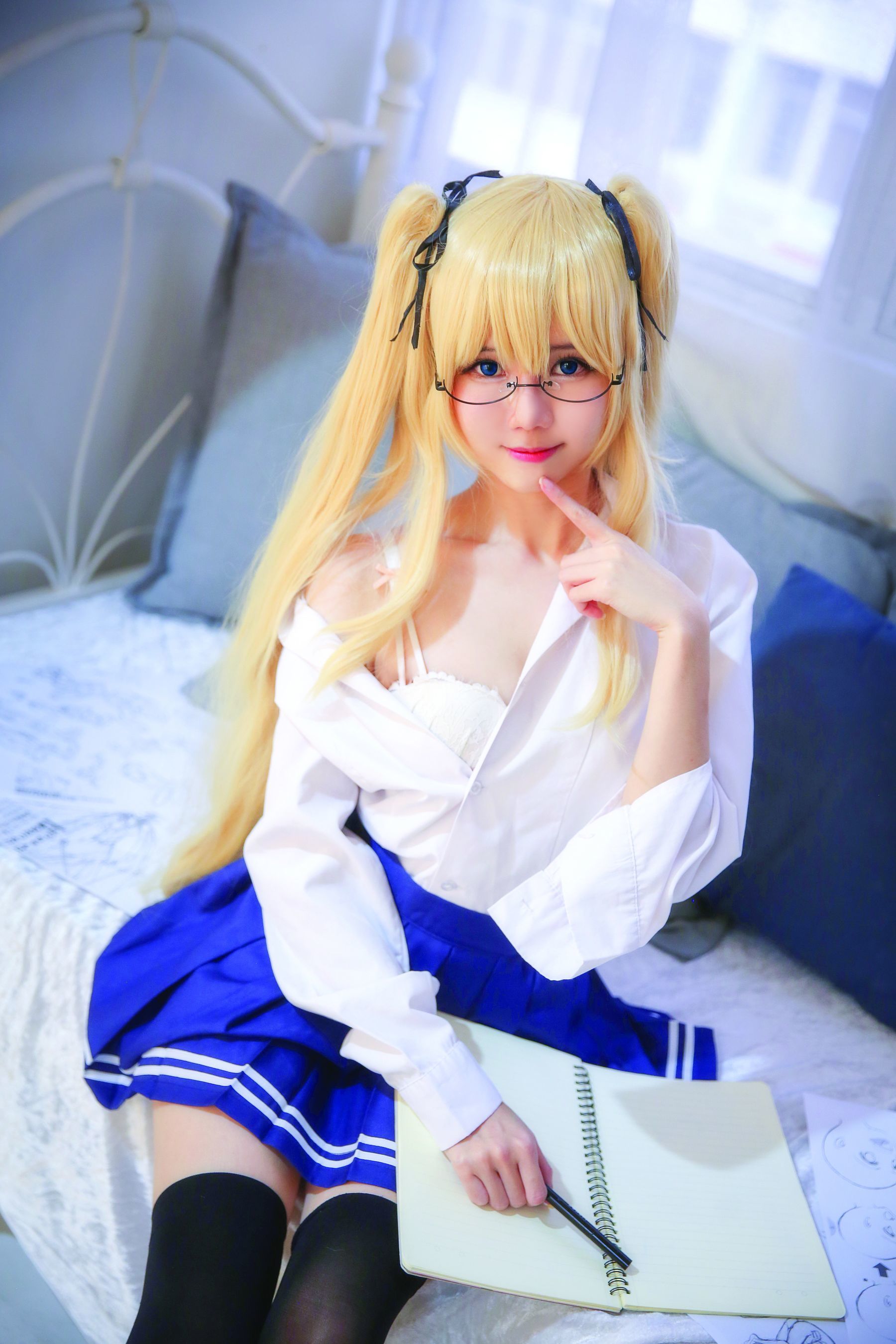 [网红COSER写真] Sally Dorasnow - Eriri School Girl/(43P)