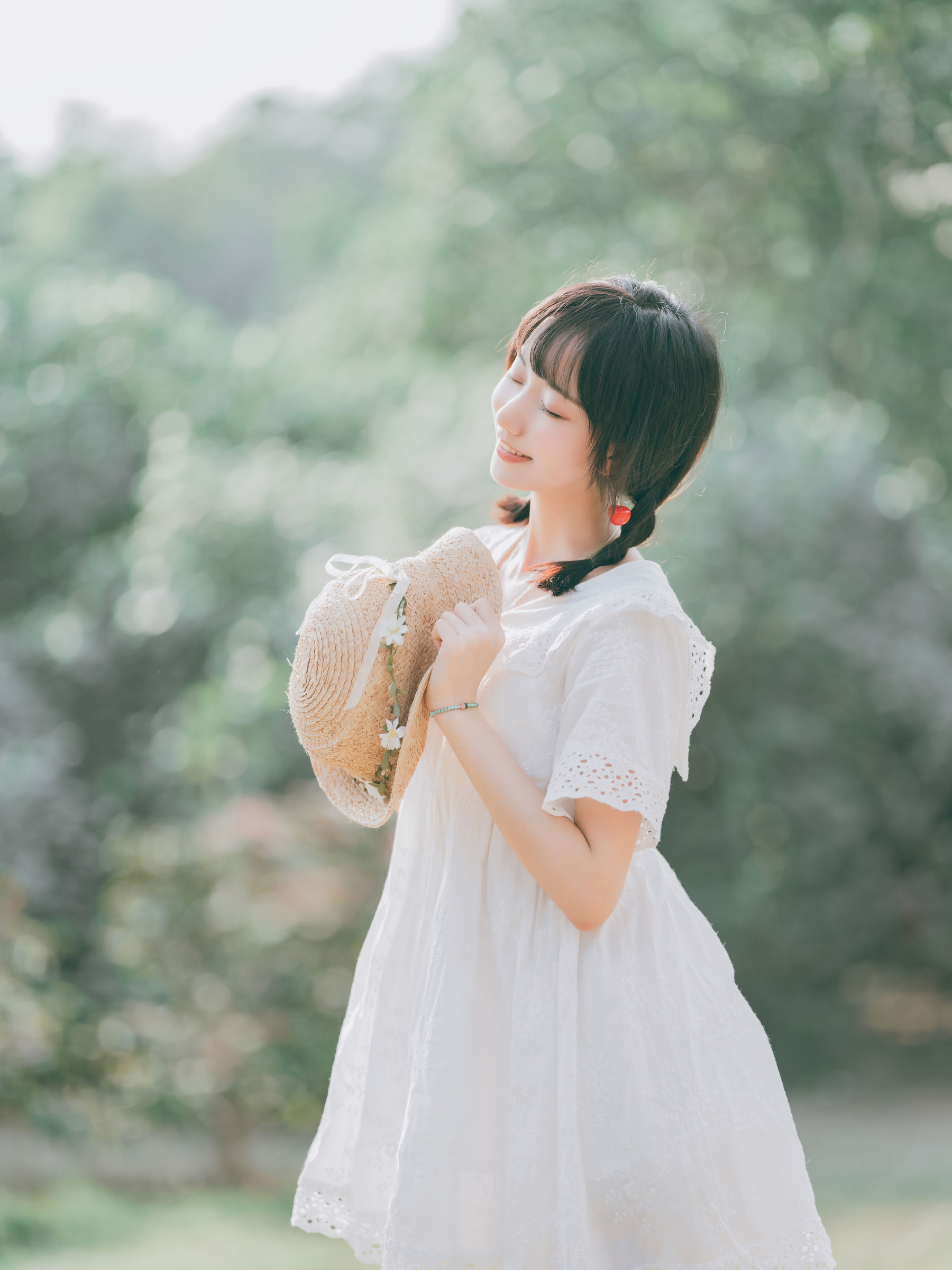 [福利COS] 萌系小姐姐木绵绵OwO - 夏日彩虹/(29P)