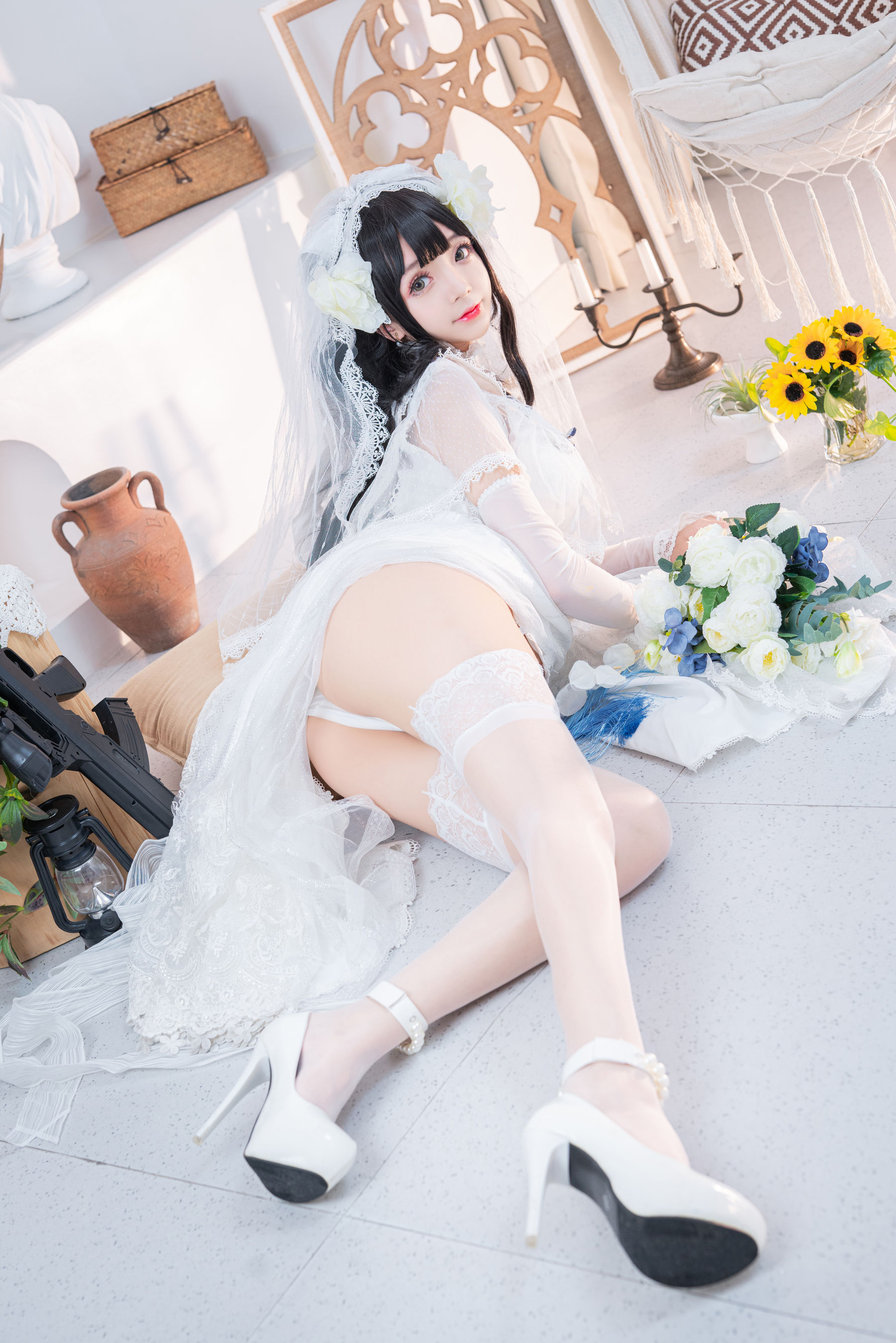 [福利COS] 松本甜奈姣 - 95式婚纱/(52P)