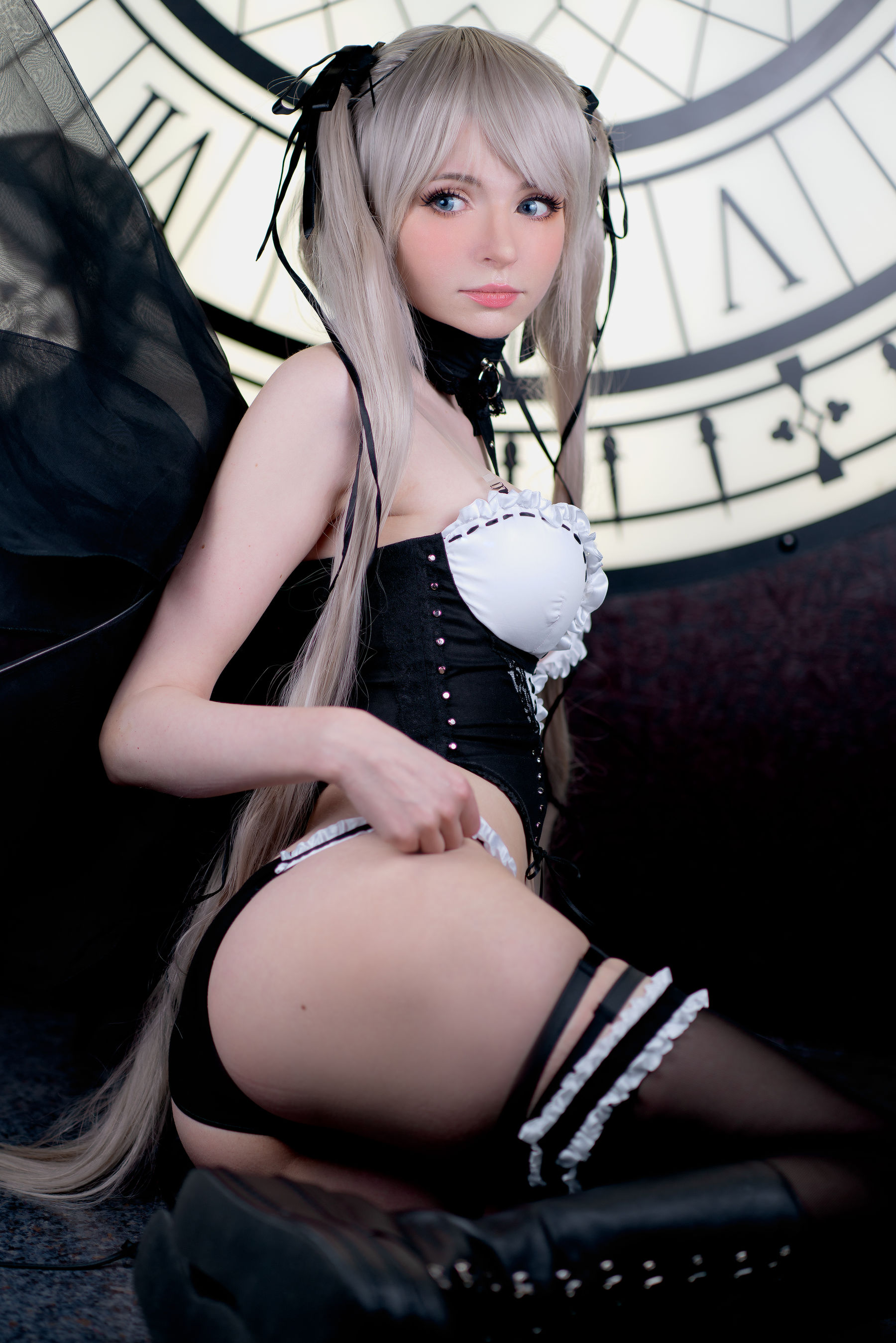 [福利COS] Peach milky - Sakimichan Marie Rose Set/(58P)