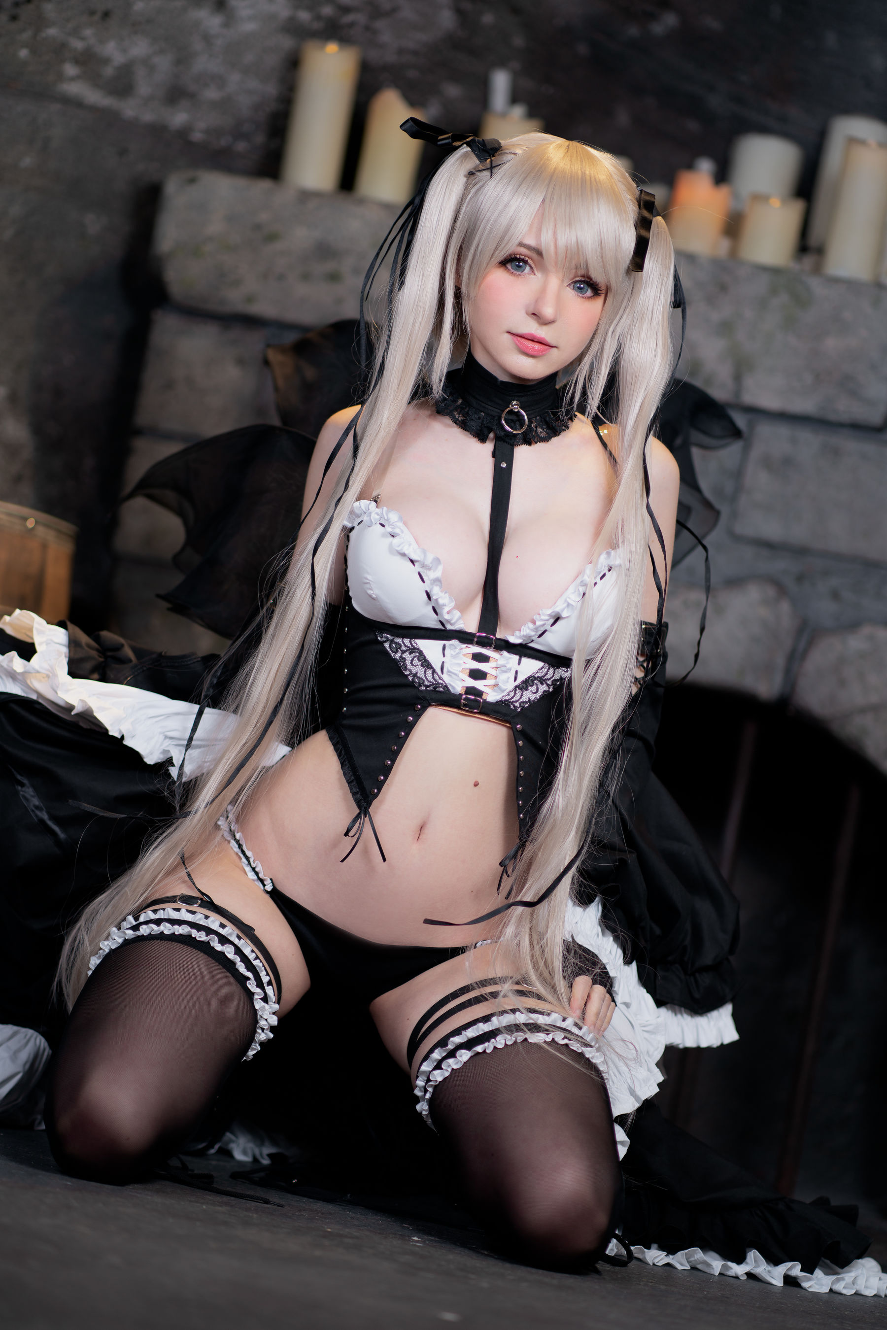 [福利COS] Peach milky - Sakimichan Marie Rose Set/(58P)