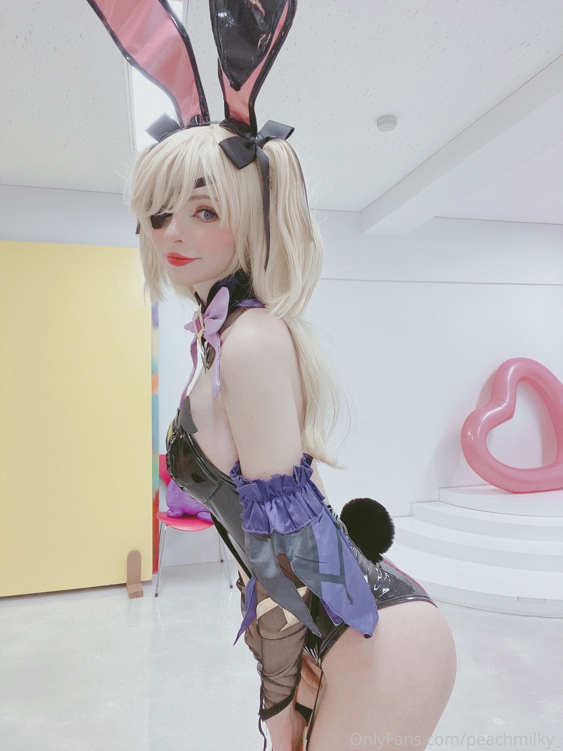 [福利COS] Peach milky - Fischl Playboy Bunny Genshin Impact/(24P)