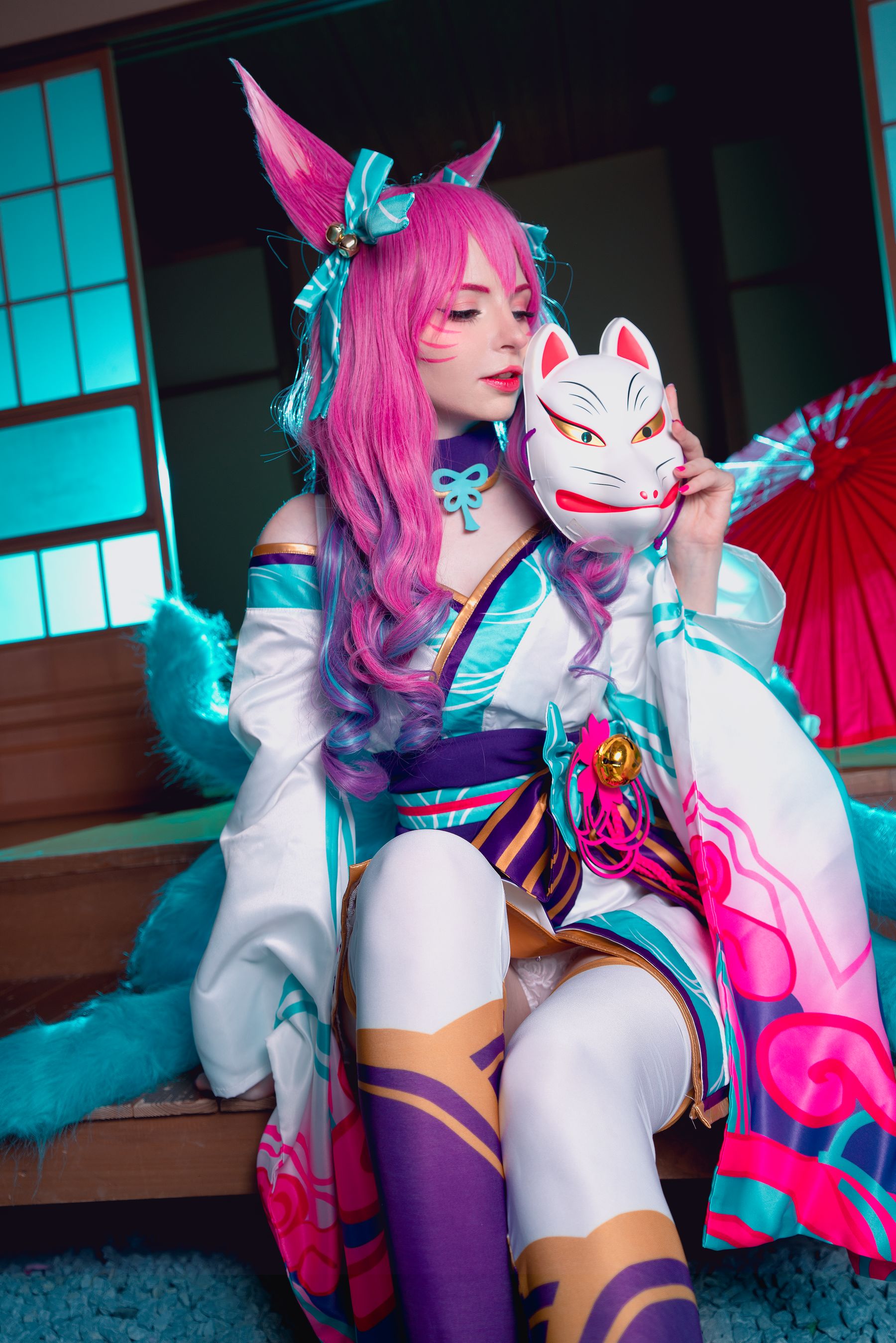 [福利COS] Peach milky - Peachmilky KDA Ahri [League of Legends]/(142P)