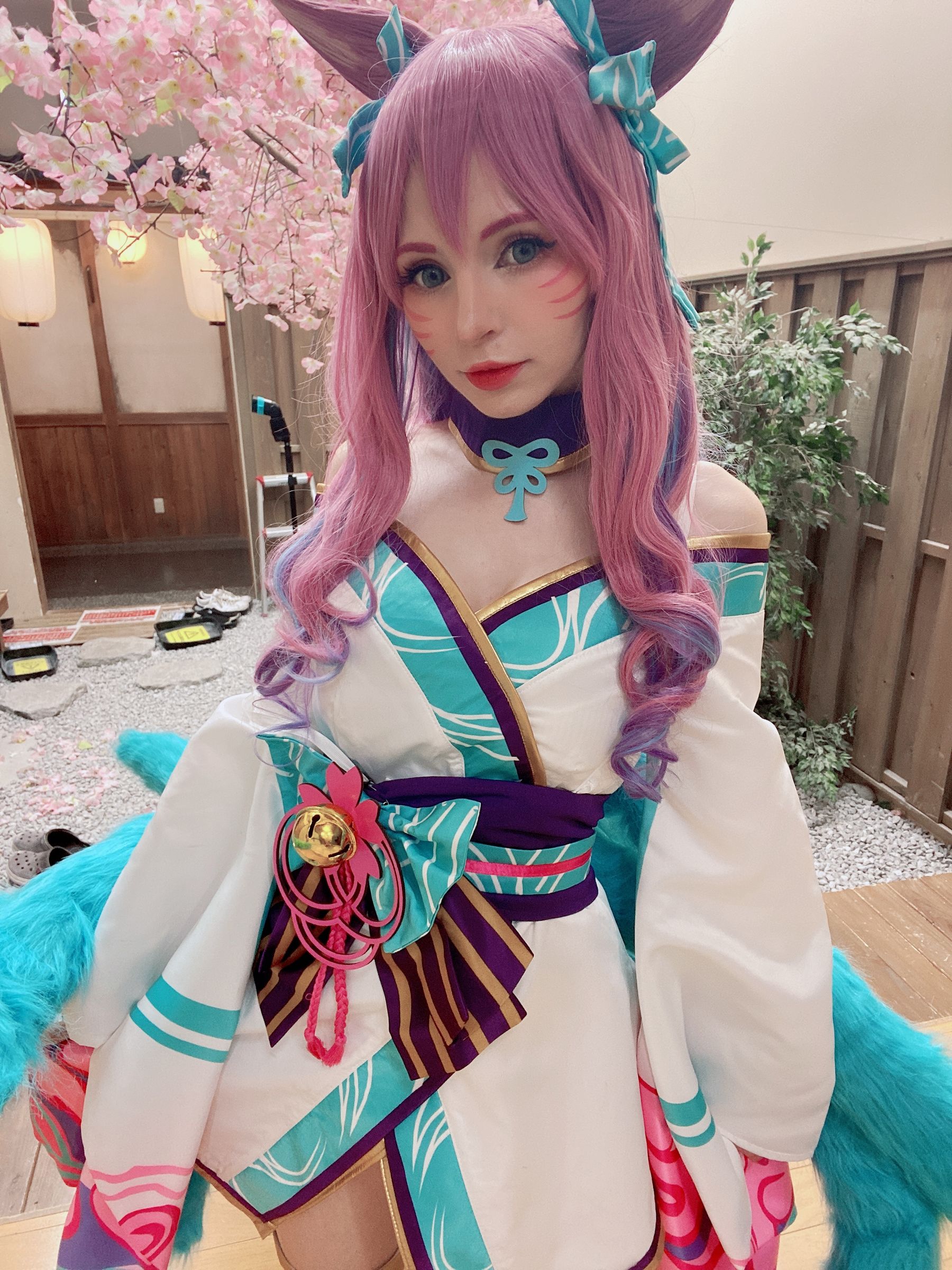 [福利COS] Peach milky - Peachmilky KDA Ahri [League of Legends]/(142P)