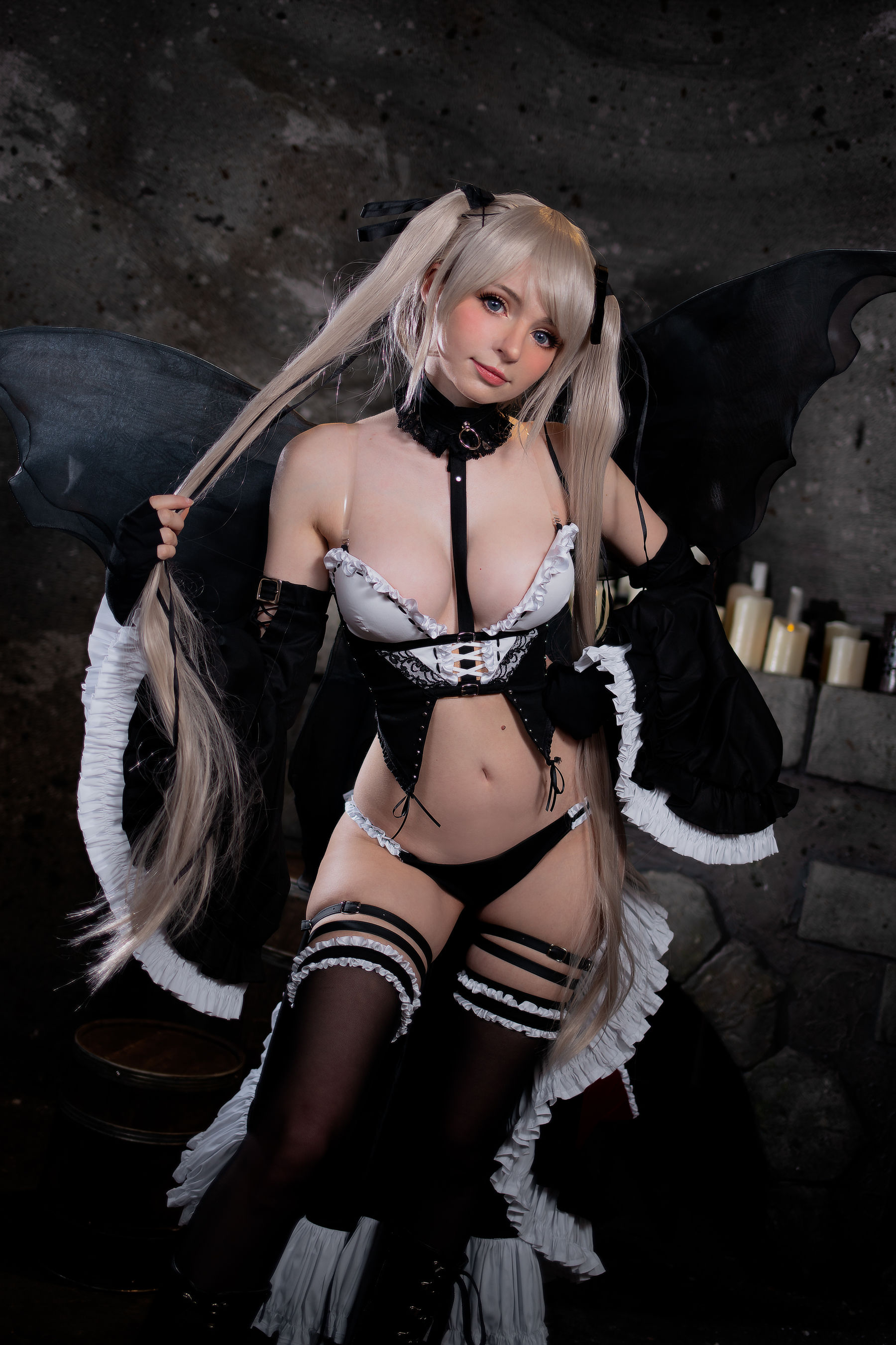 [福利COS] Peach milky - Sakimichan Marie Rose Set/(58P)