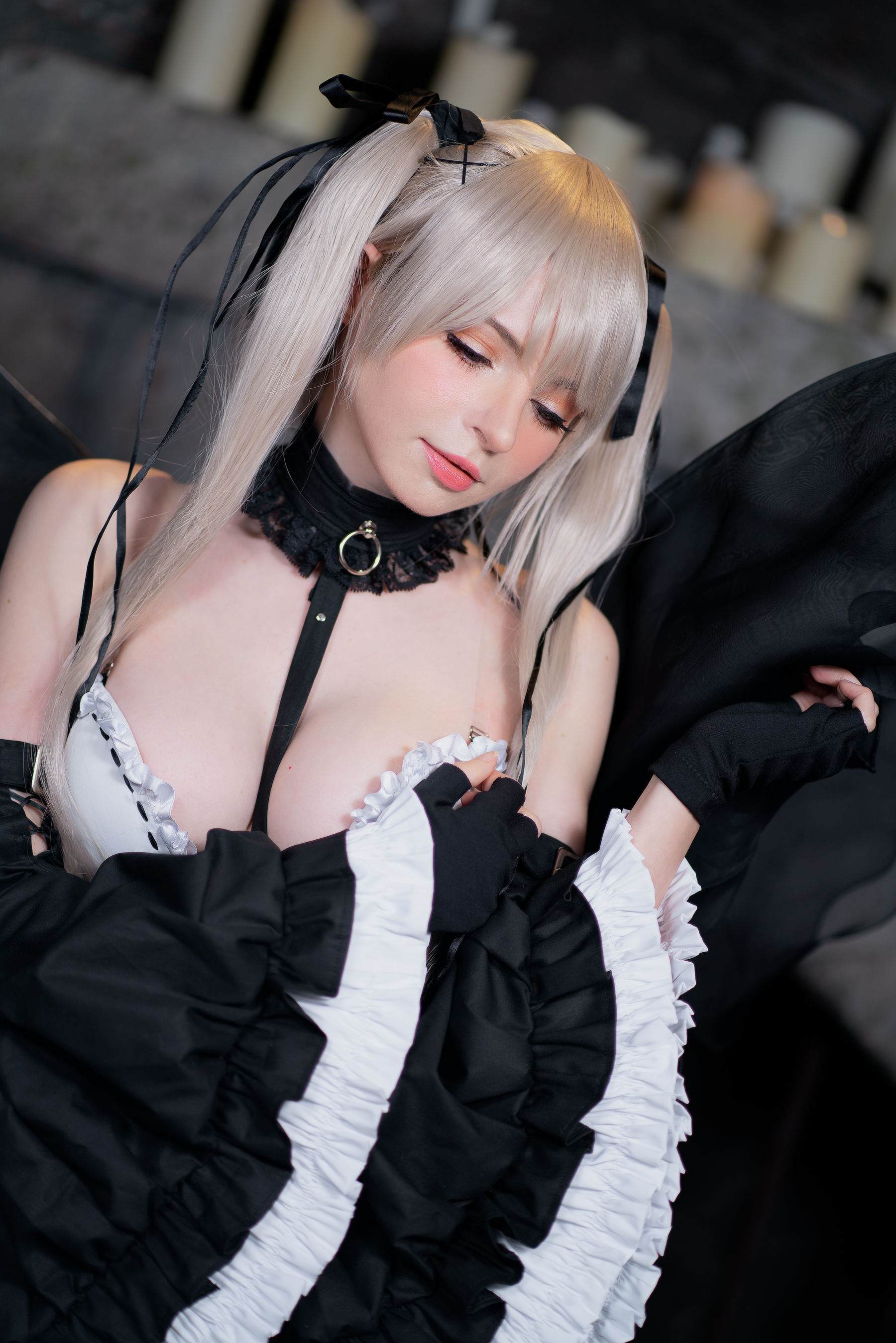 [福利COS] Peach milky - Sakimichan Marie Rose Set/(58P)