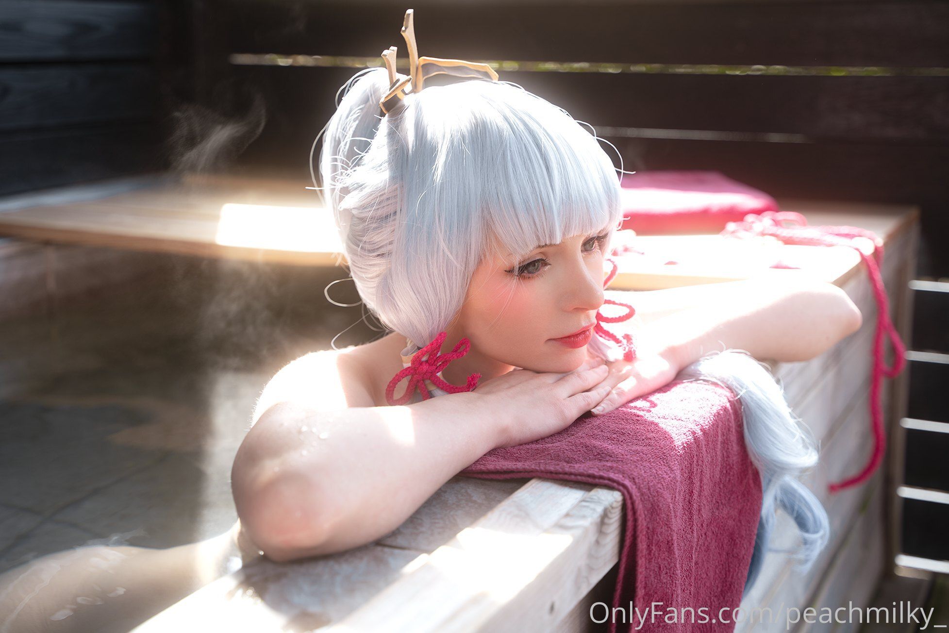 [福利COS] Peach milky - Ayaka genshin impact/(47P)