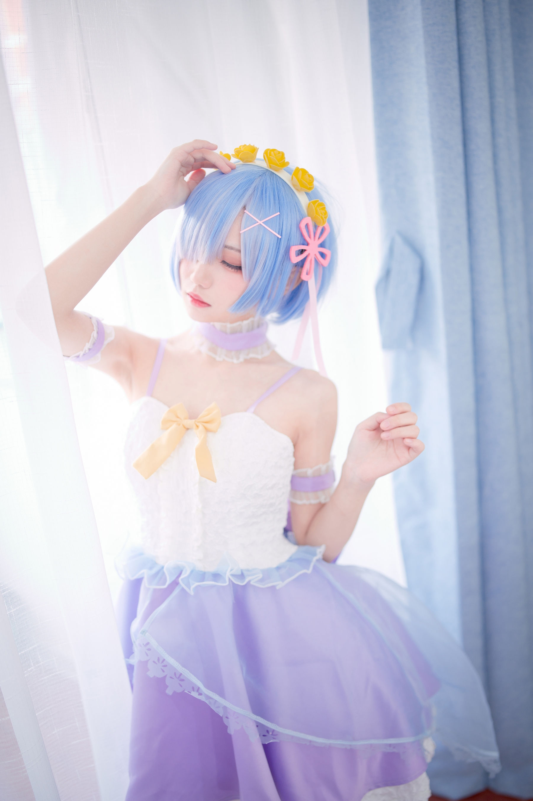 [福利COS] 花柒Hana - 天使蕾姆/(15P)