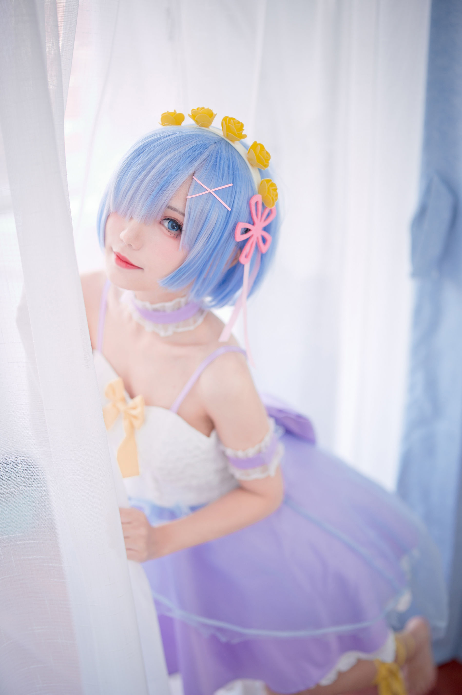 [福利COS] 花柒Hana - 天使蕾姆/(15P)