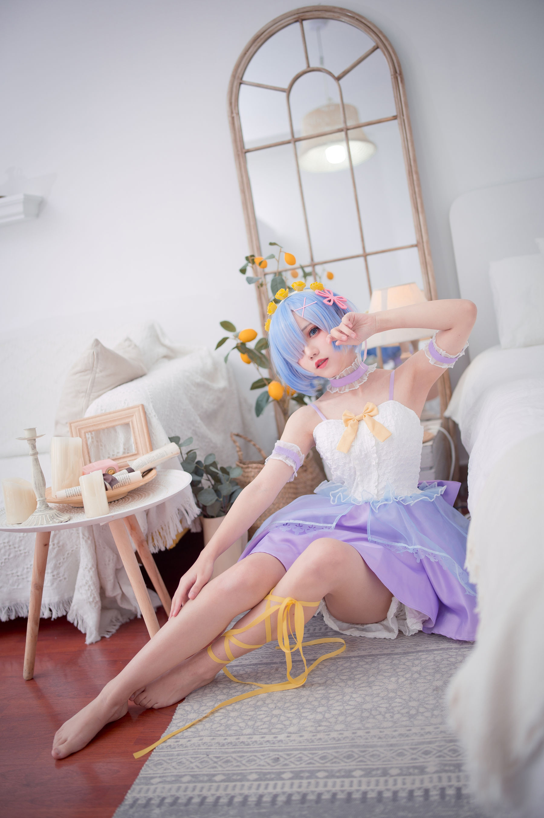 [福利COS] 花柒Hana - 天使蕾姆/(15P)