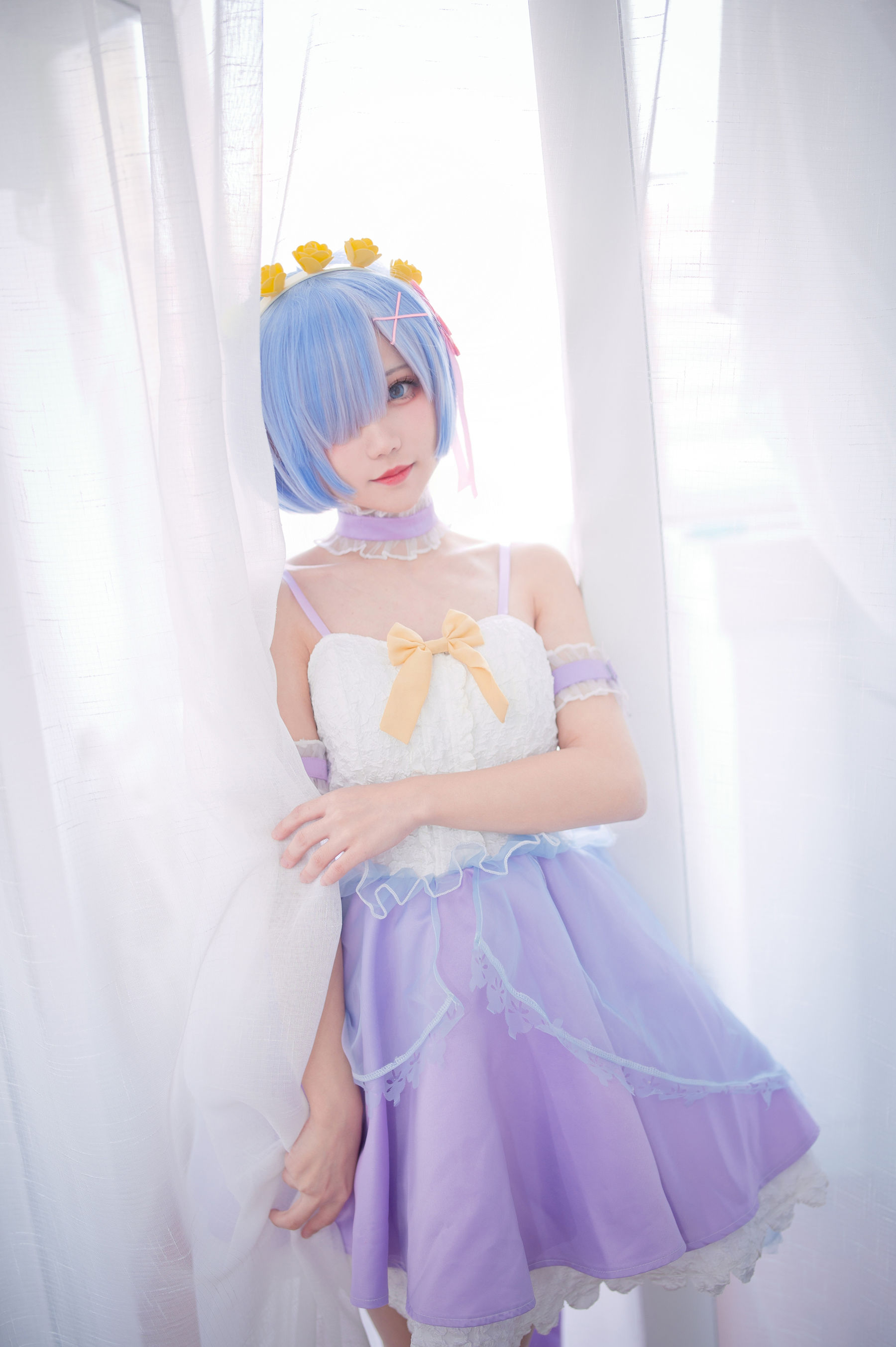 [福利COS] 花柒Hana - 天使蕾姆/(15P)