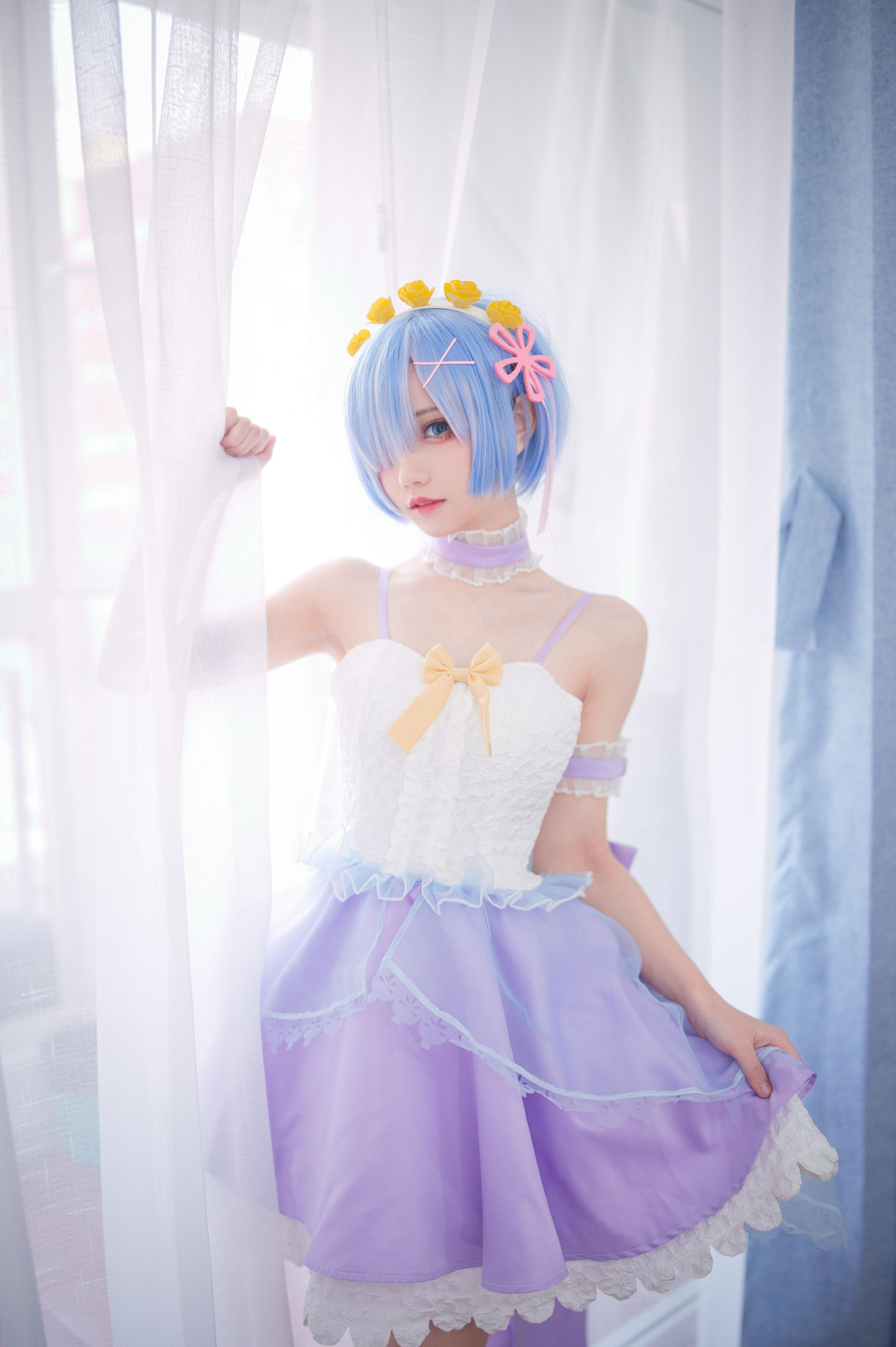 [福利COS] 花柒Hana - 天使蕾姆/(15P)