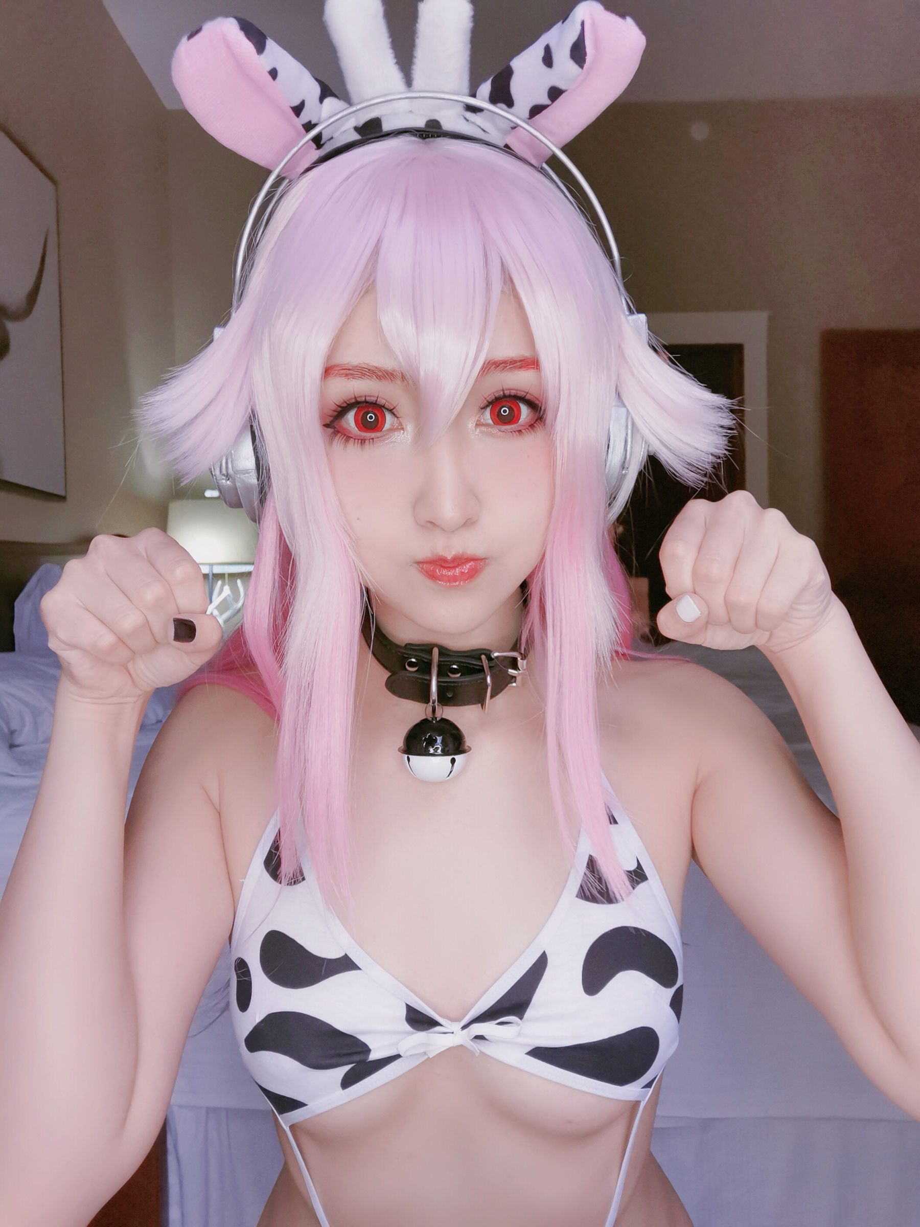 [福利COS] MisswarmJ - Super Sonico/(58P)