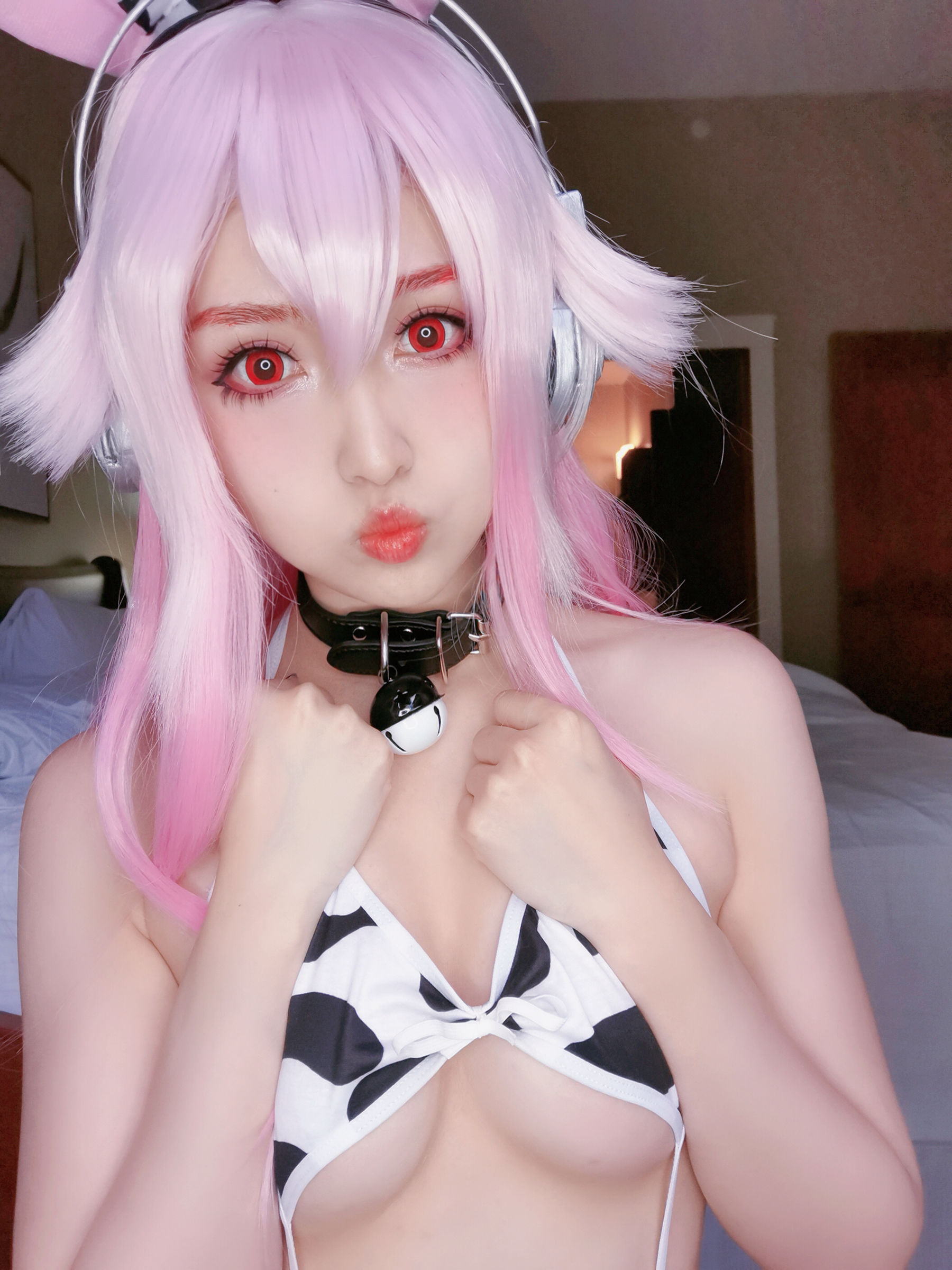 [福利COS] MisswarmJ - Super Sonico/(58P)